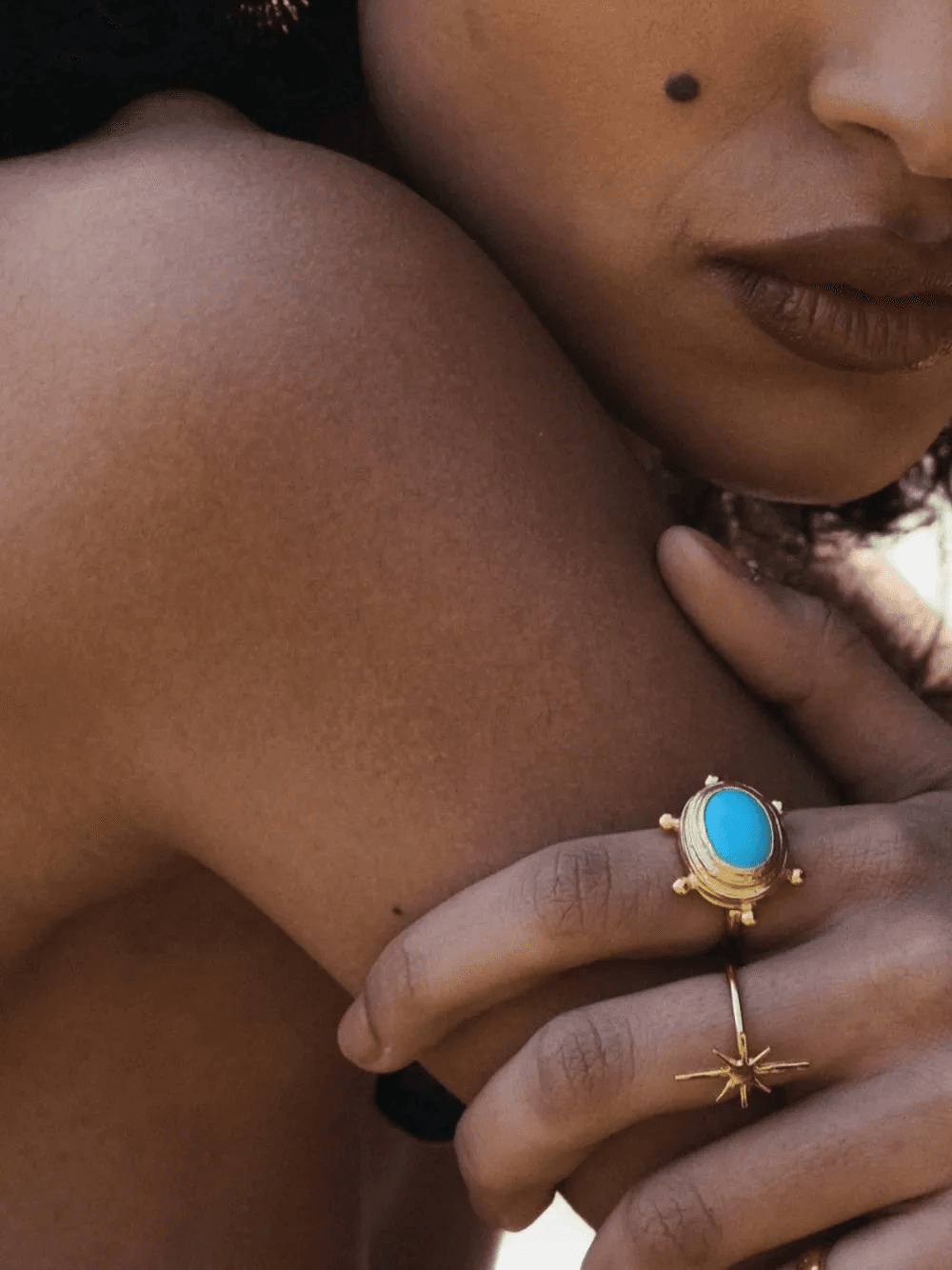 turquoise Zand ring — Image 4