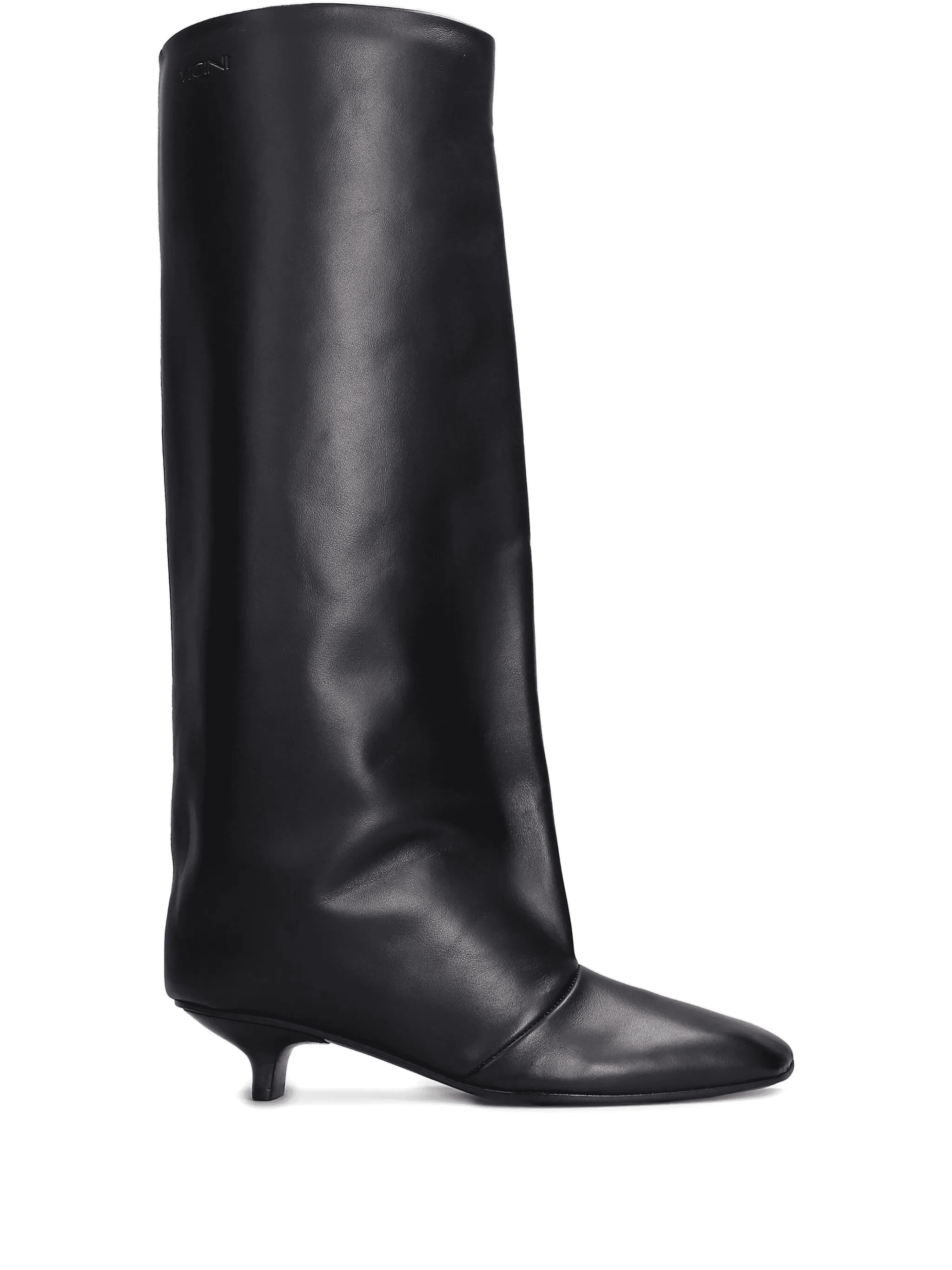 square-toe leather boots