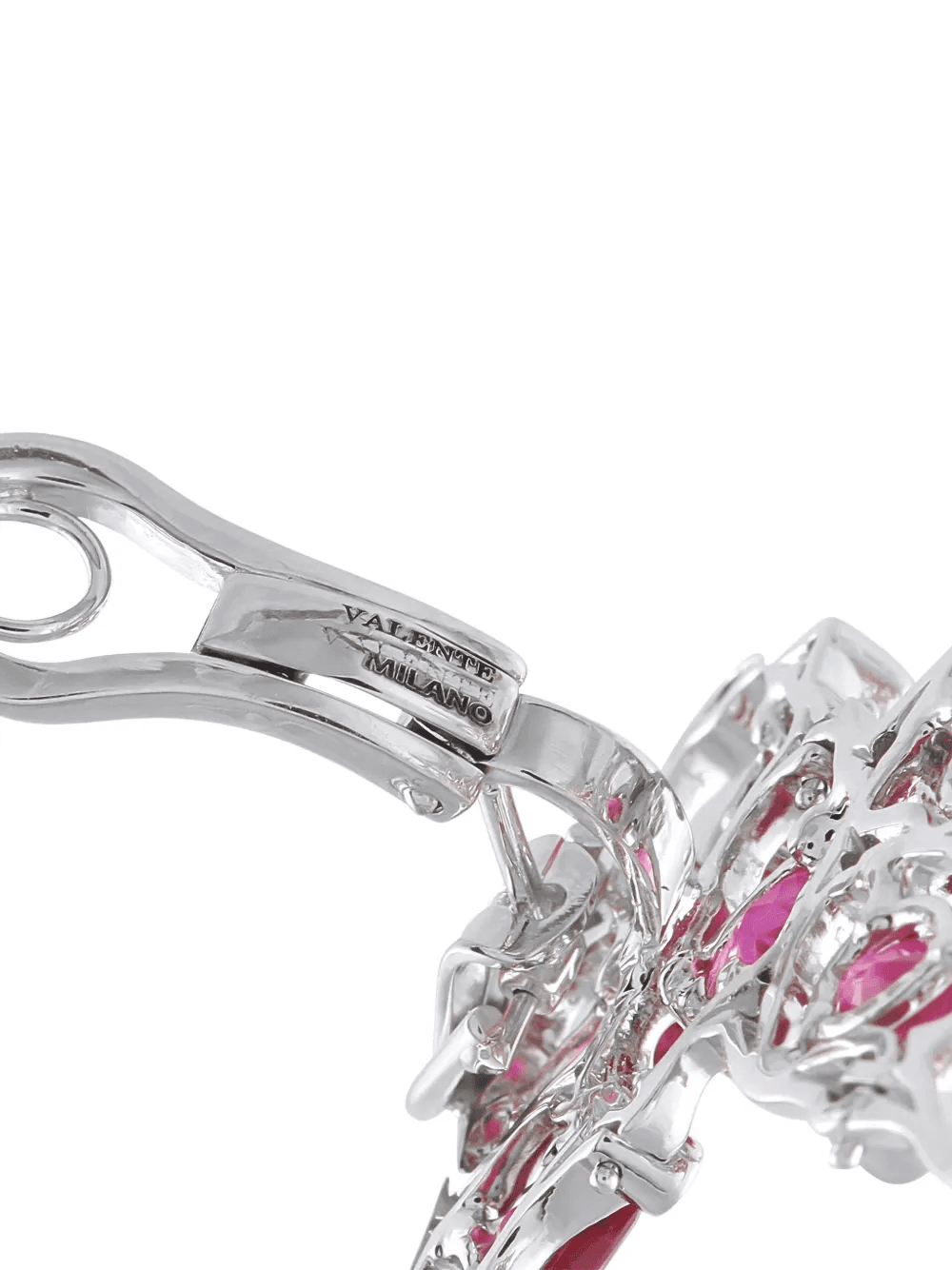 ruby and diamond openwork earrings — Image 2