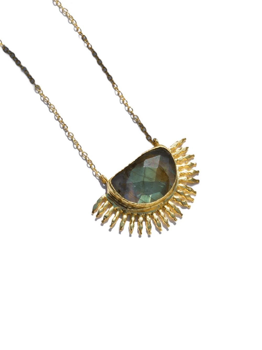 labradorite Sunrise pendant necklace — Image 3