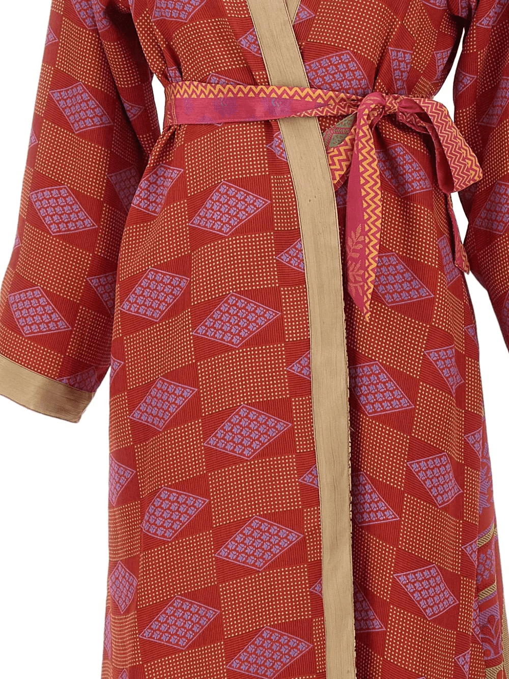 geometric reversible silk dress — Image 4