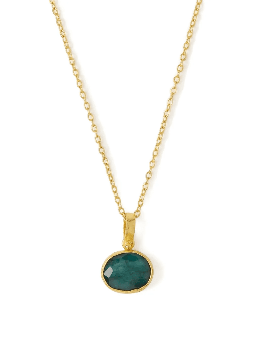 emerald Siena pendant necklace