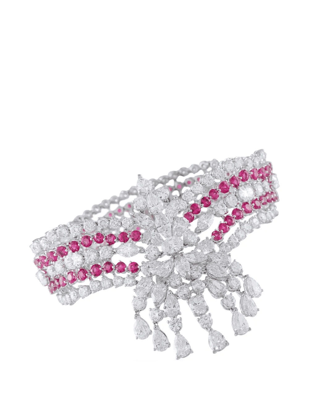 diamond and ruby bracelet - Image 1
