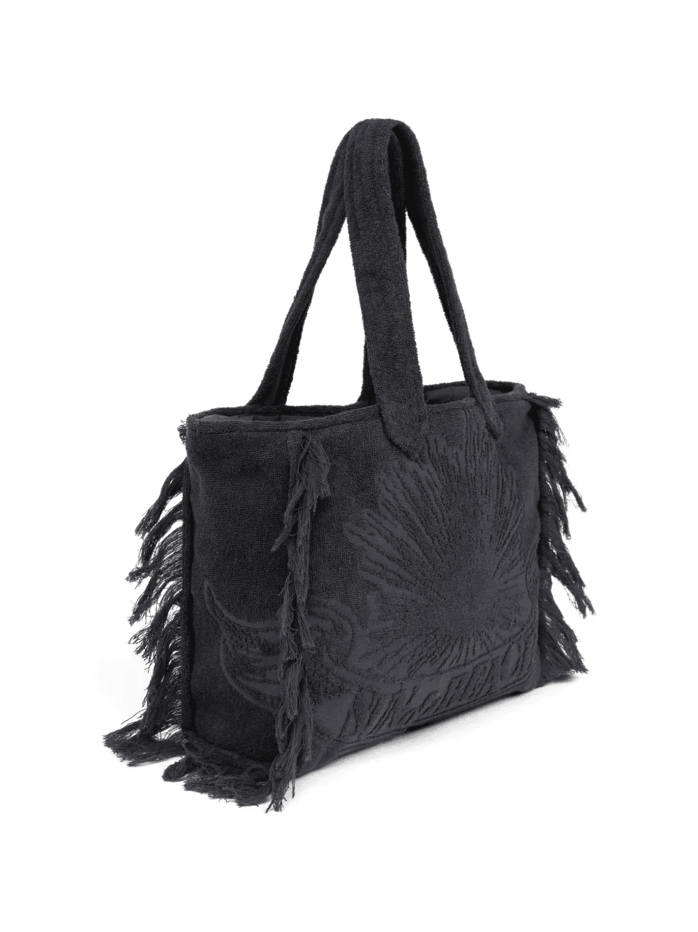 Terry fringe-trim tote bag — Image 2