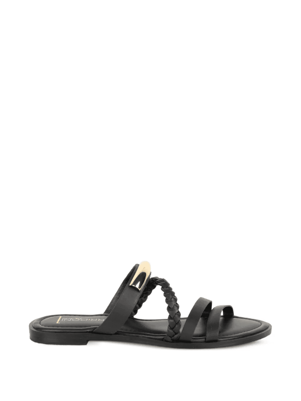 braided metal-detail sandals