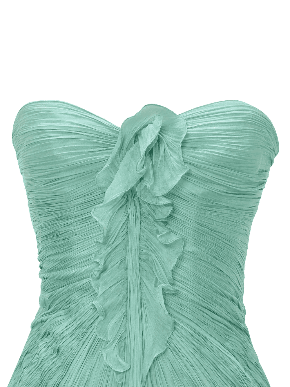 ruffled strapless maxi dress — Image 2