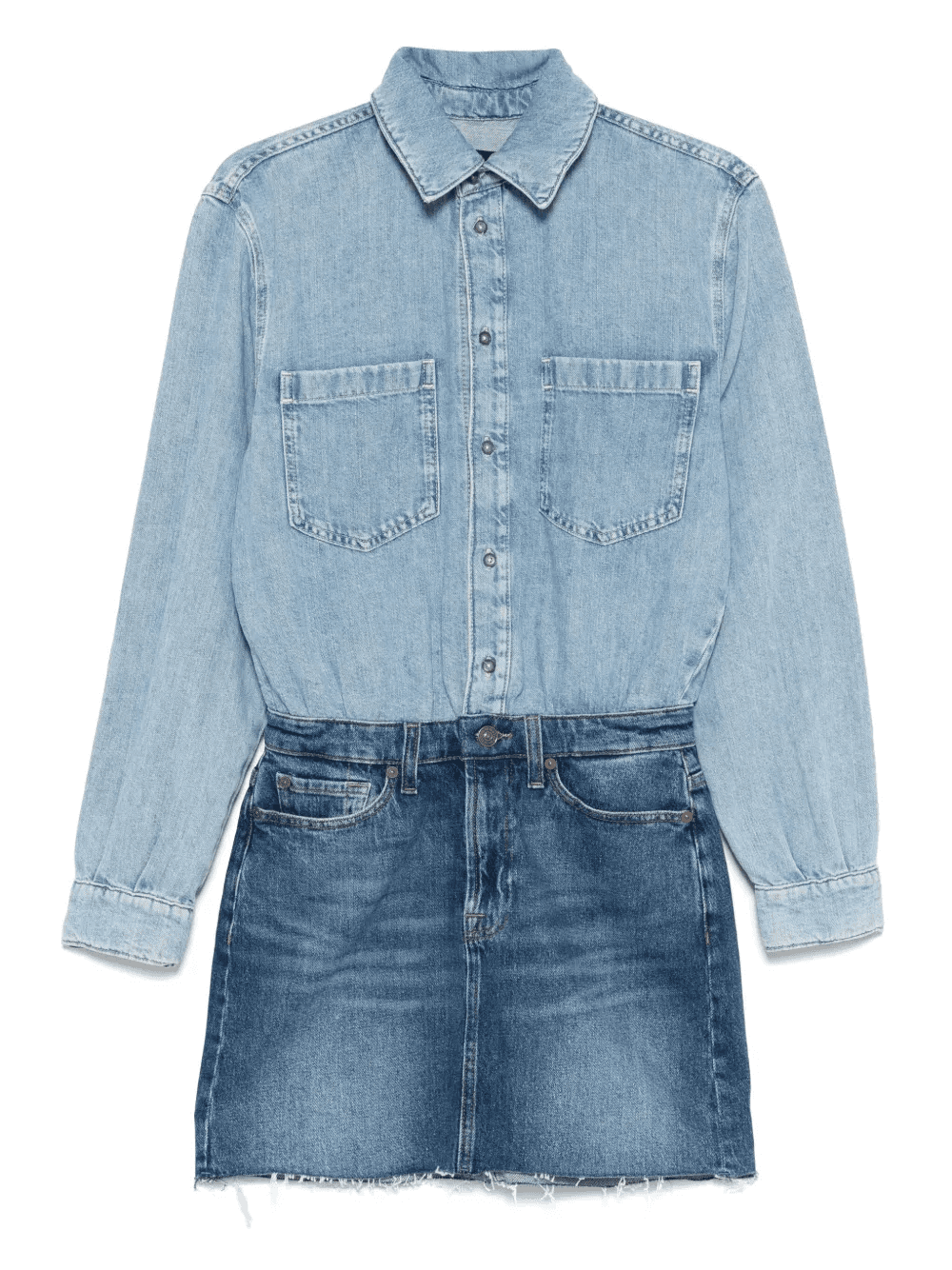 denim mini skirt