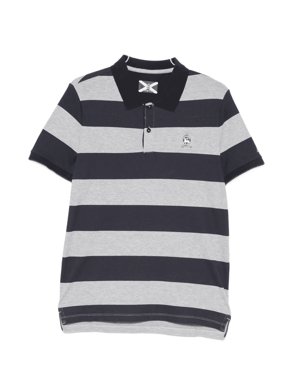 striped-pattern polo shirt - Image 1