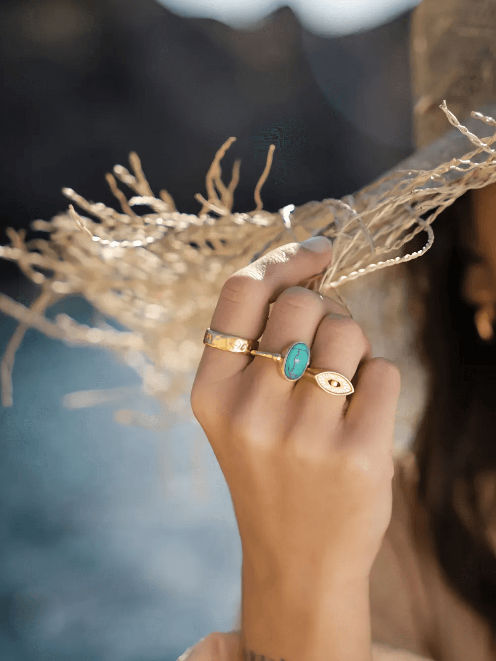 Aurelia turquoise cocktail ring — Image 2
