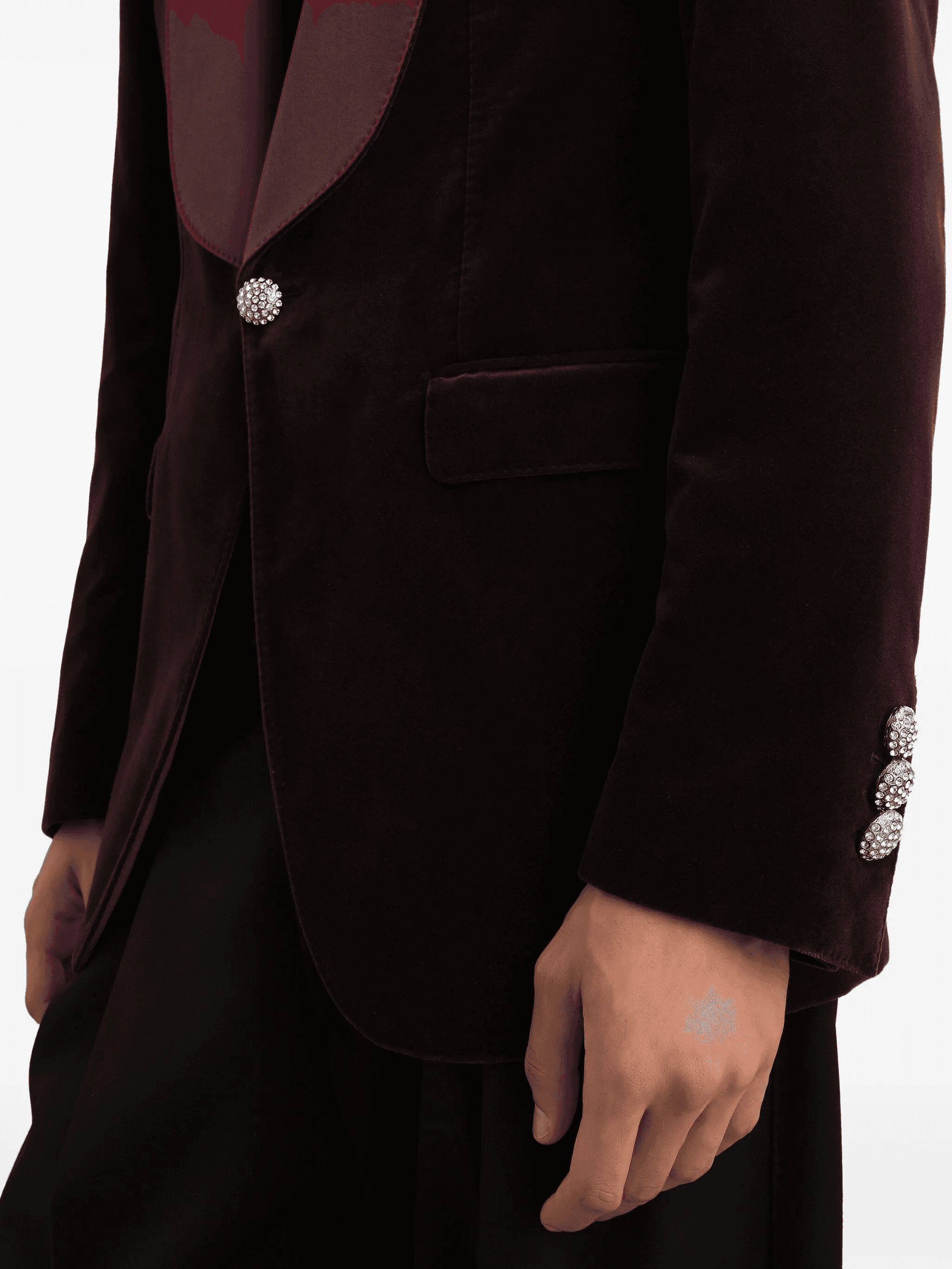 shawl-lapel blazer — Image 3