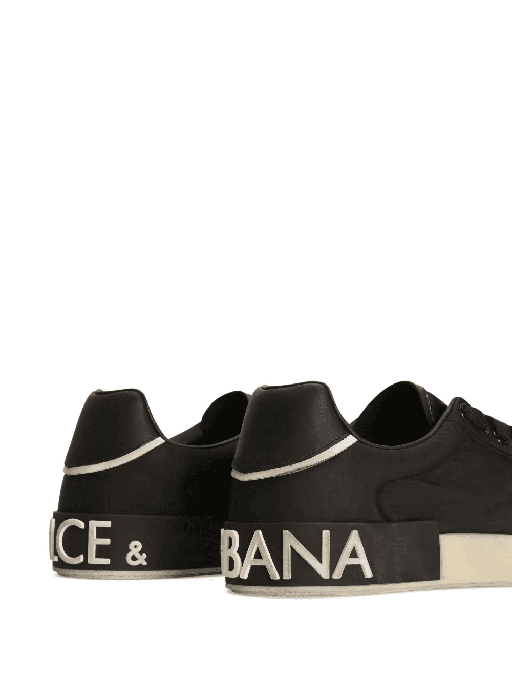 Portofino nylon and split calfskin sneakers — Image 3