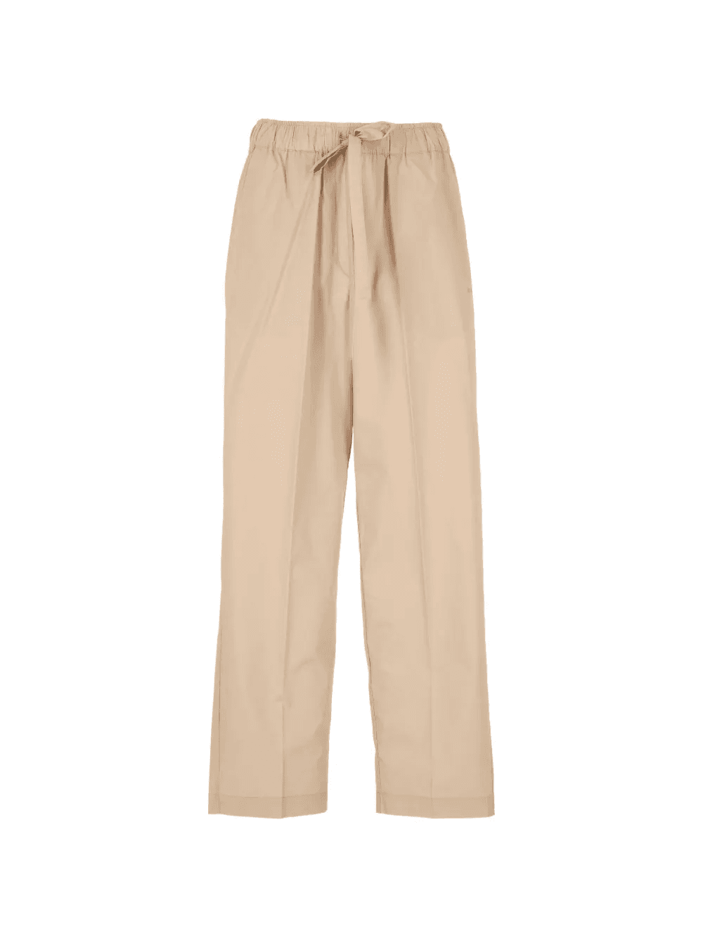 drawstring-waist pressed-crease trousers - Image 1
