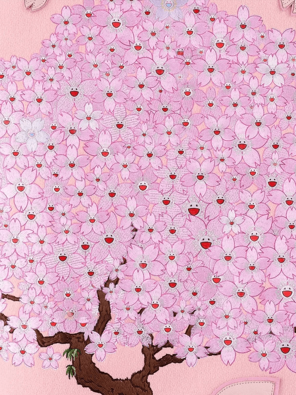 cherry blossom-embroidered varsity jacket — Image 2