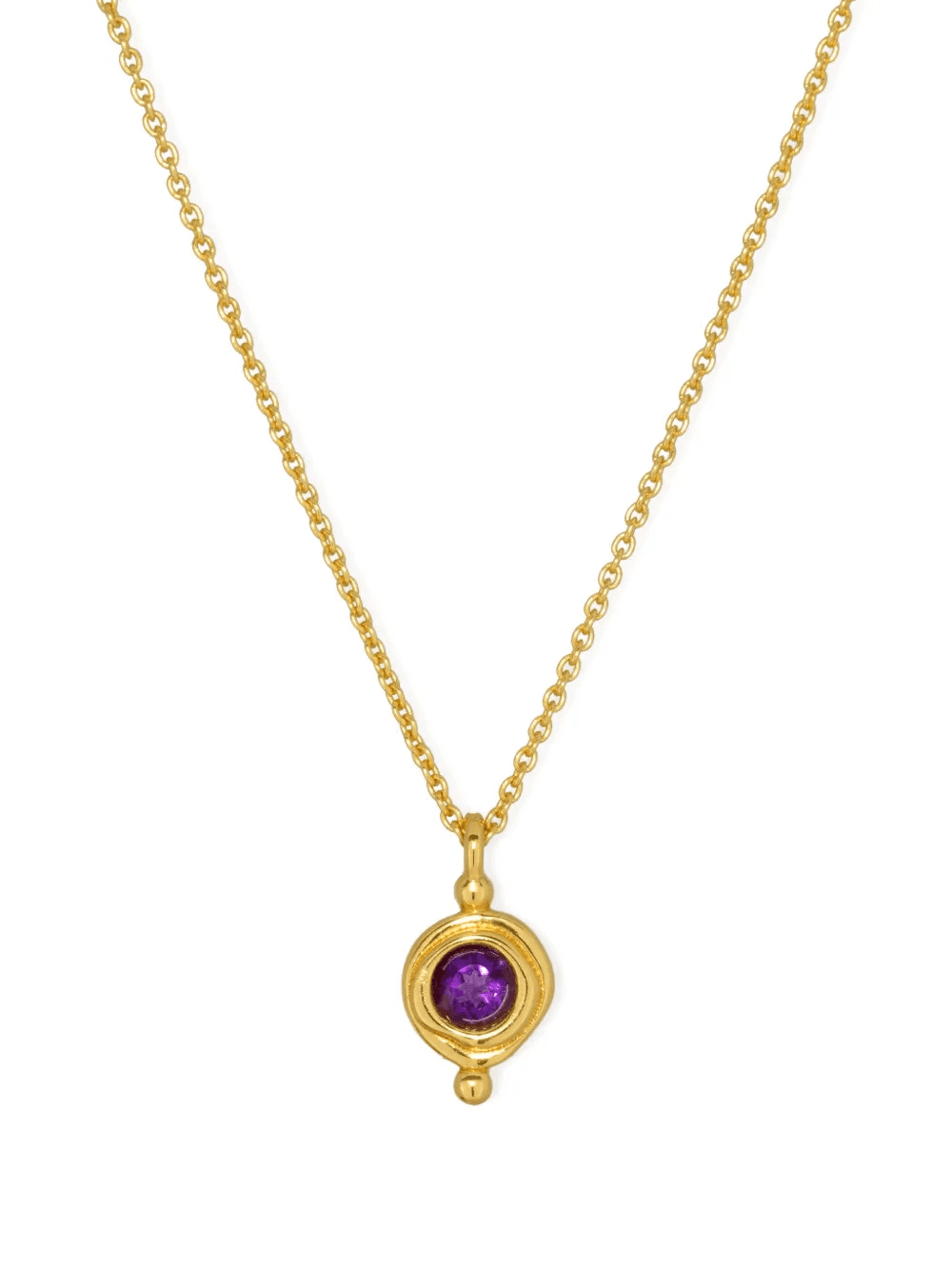 amethyst birthstone necklace
