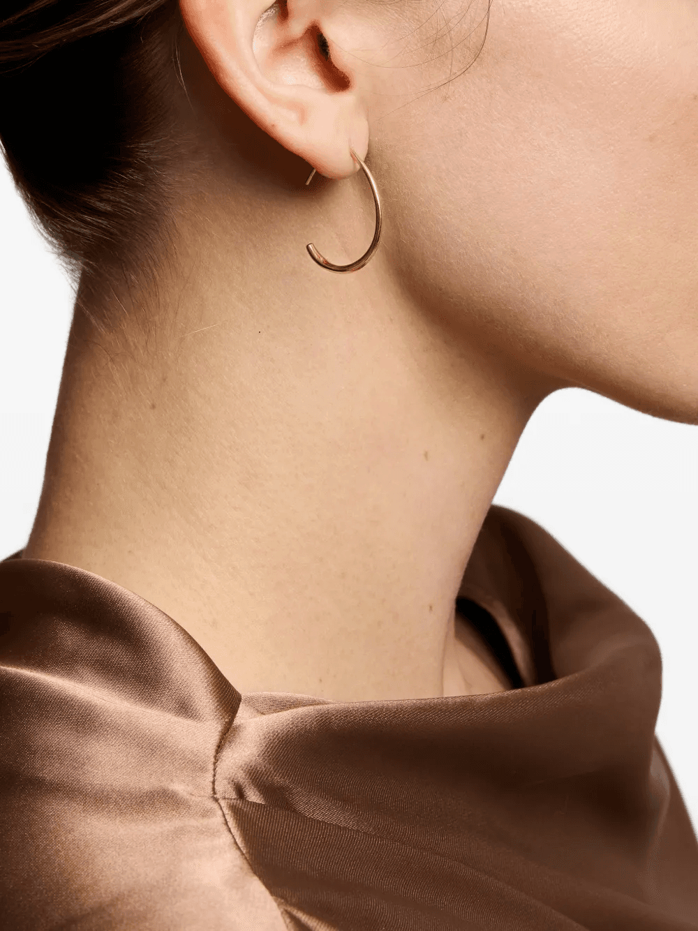 Allegra oval hoop earrings — Image 3