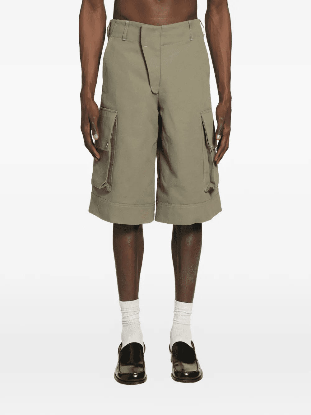 cotton cargo shorts - Image 1