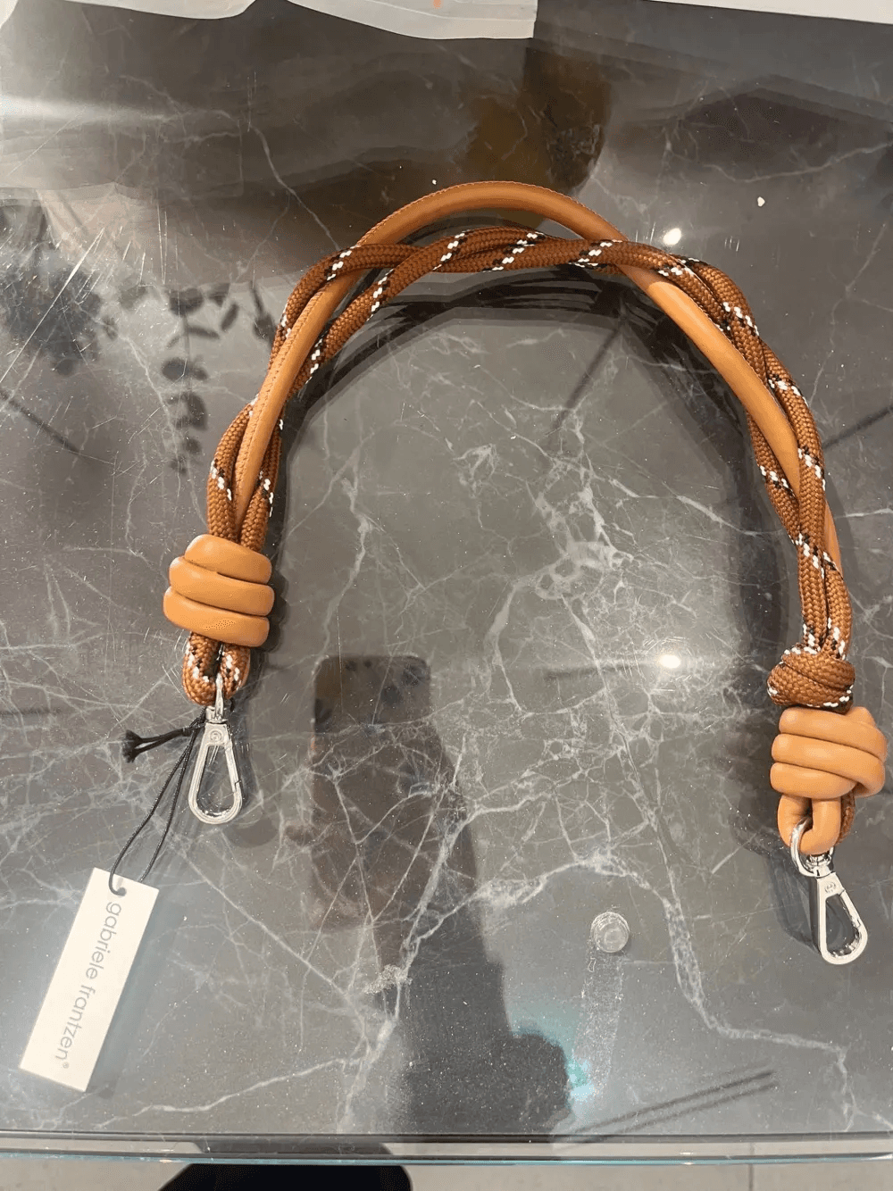 braided rope-detail shoulder strap - Image 1