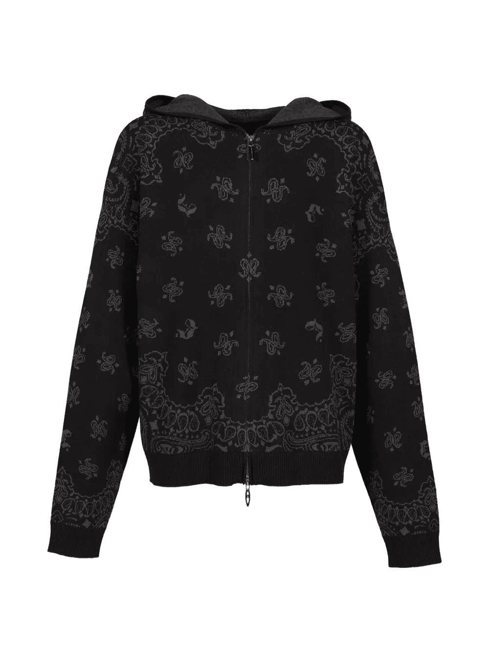paisley-pattern zip-up hoodie - Image 1