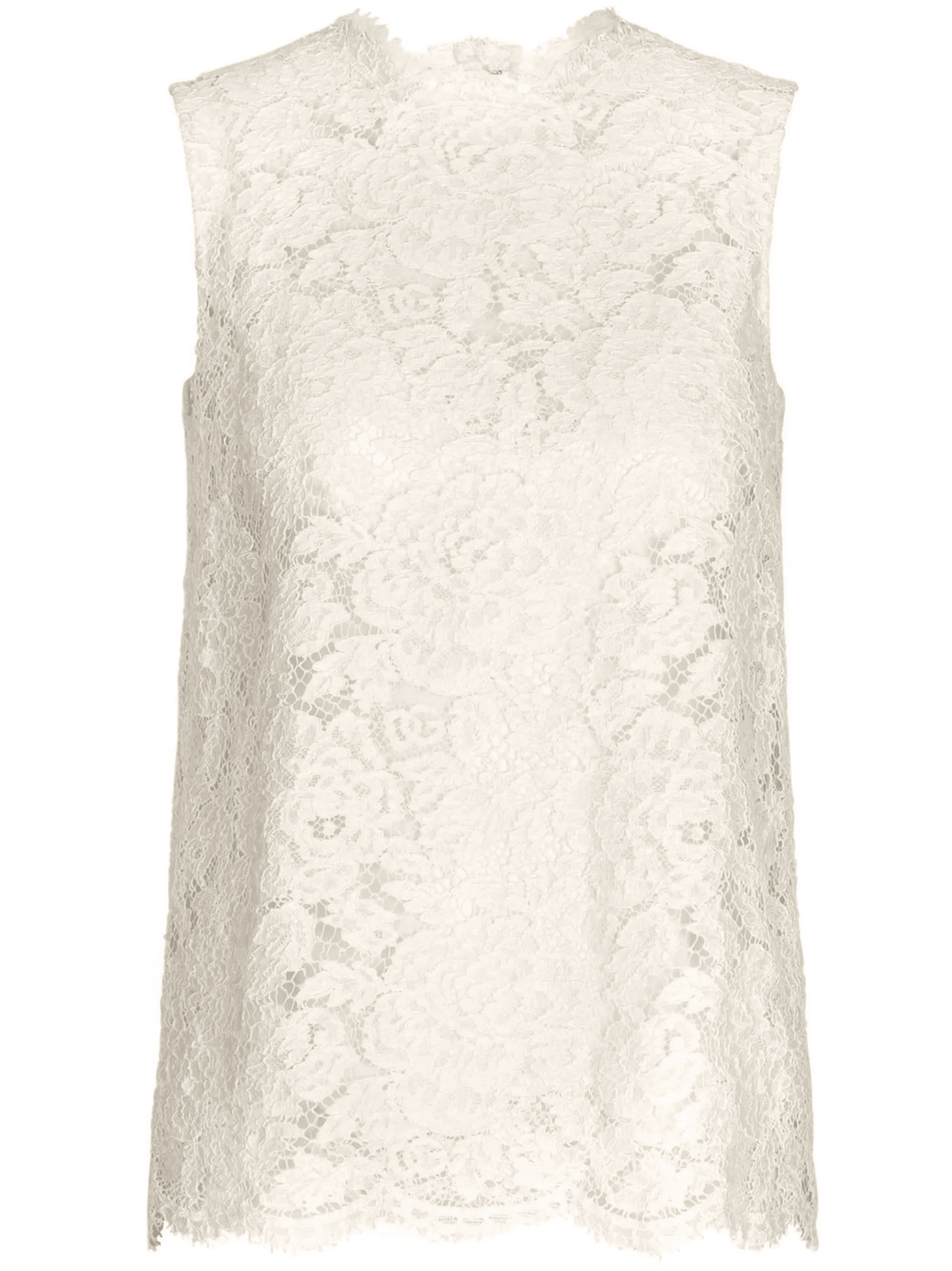 floral-lace sleeveless top