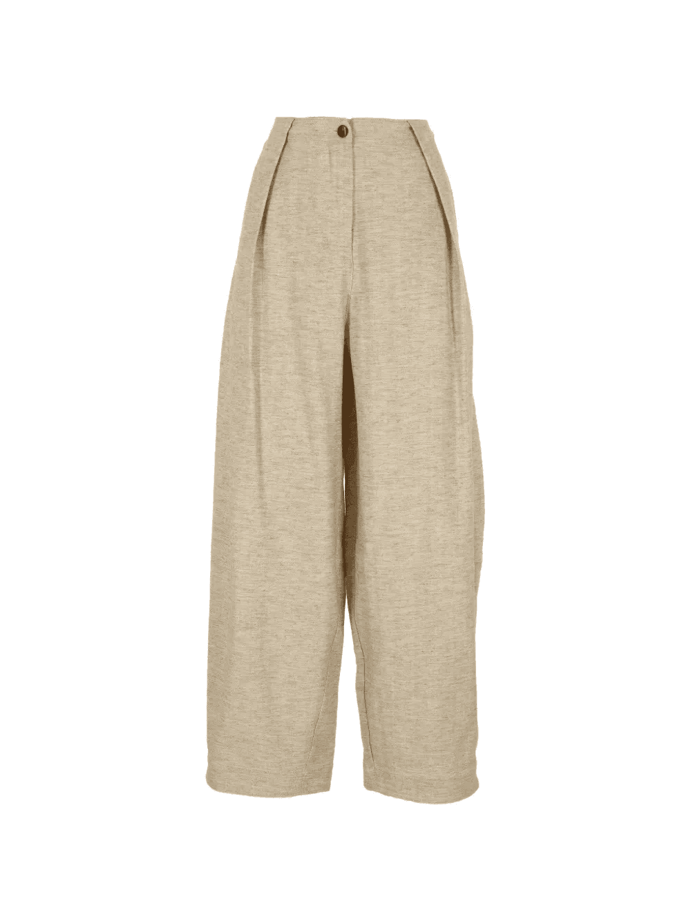 pleated wide-leg high-waisted trousers - Image 1