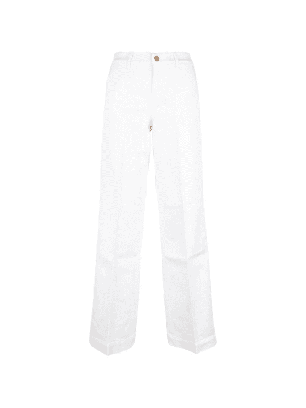 pressed-crease wide-leg jeans - Image 1