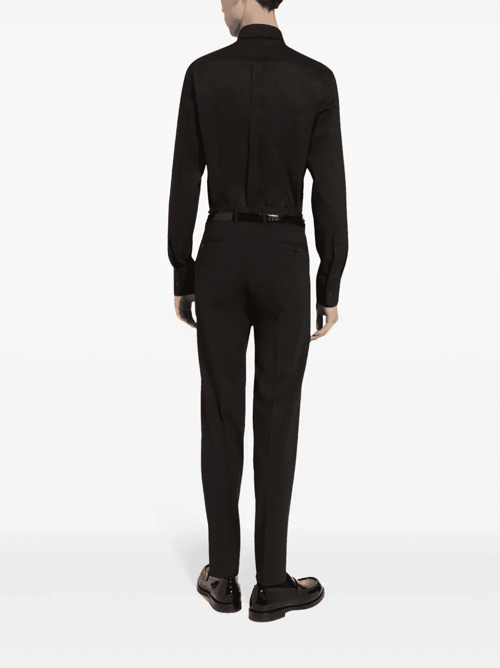long-sleeve cotton-blend shirt — Image 5