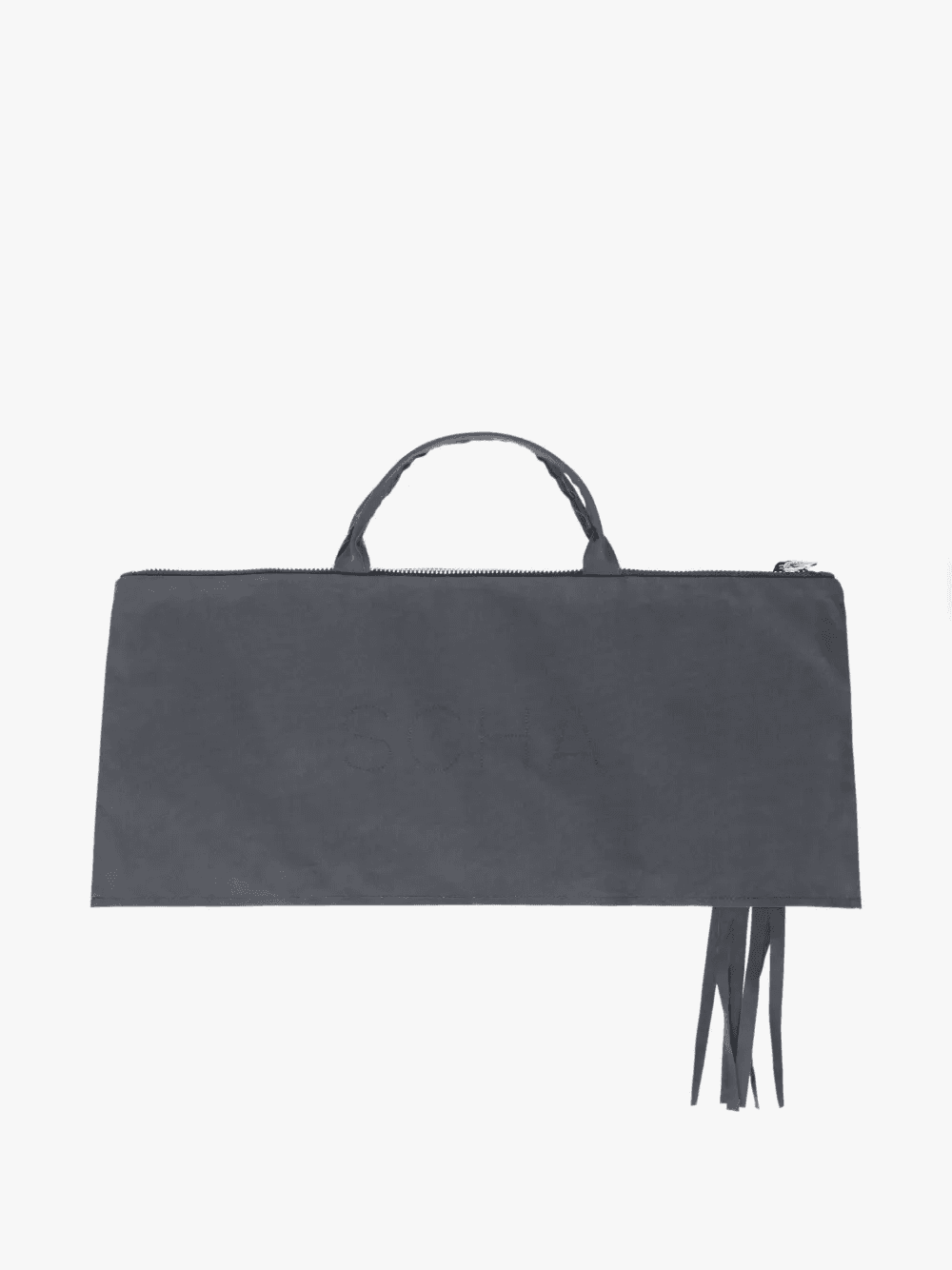 fringe-detail zip-top tote bag — Image 2