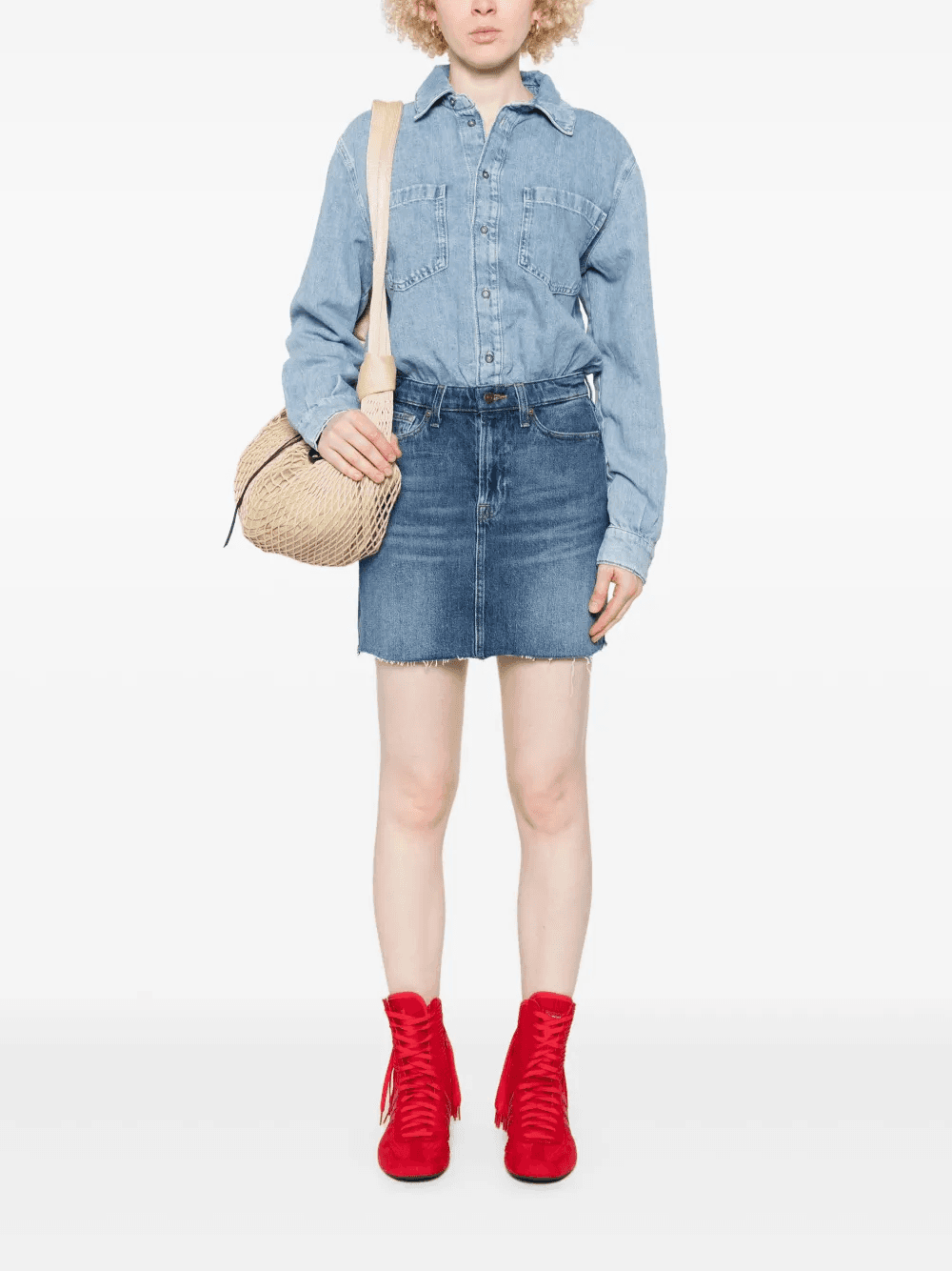 denim mini skirt — Image 3