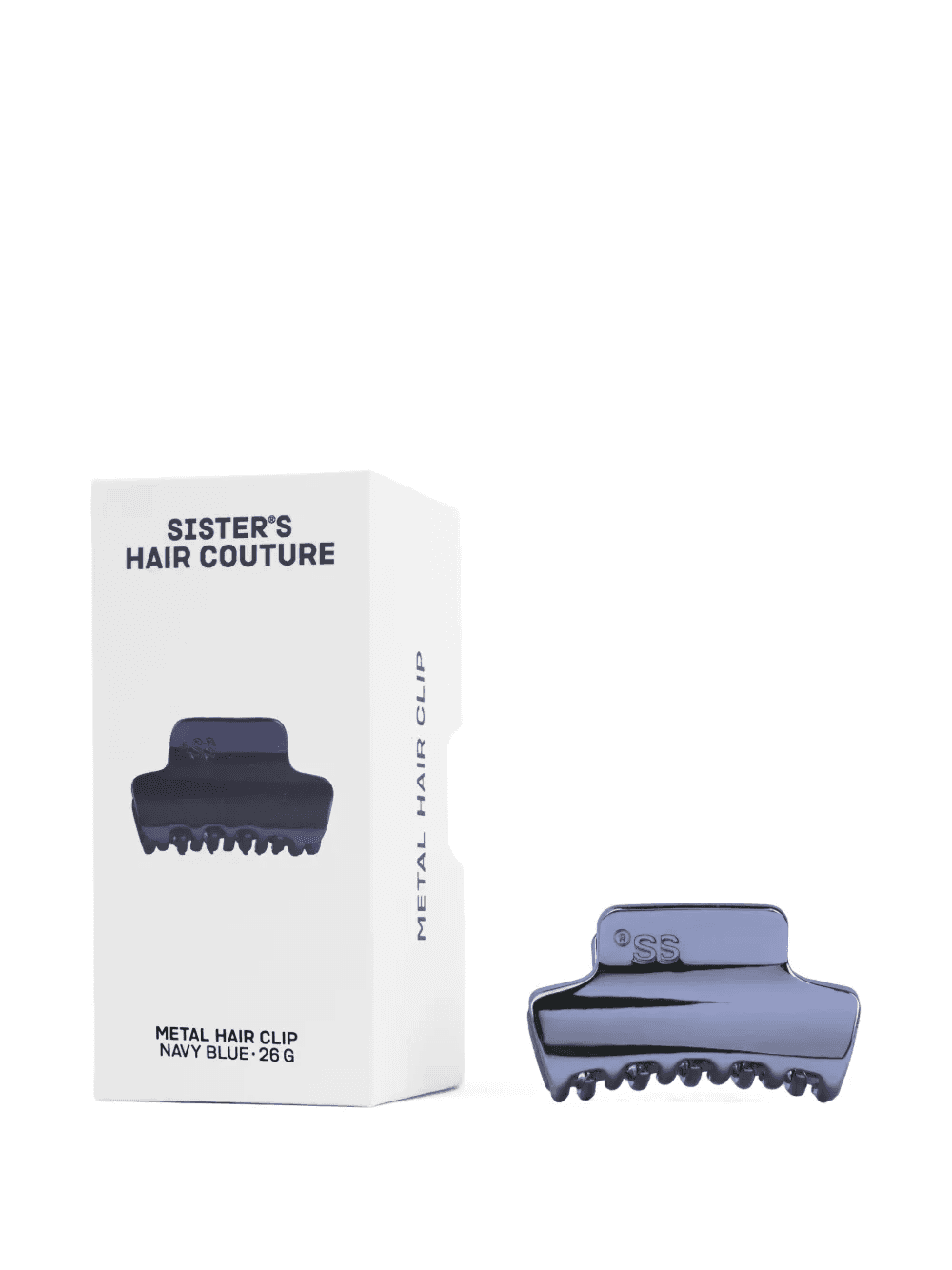 logo-engraved metal hair clip - Image 1