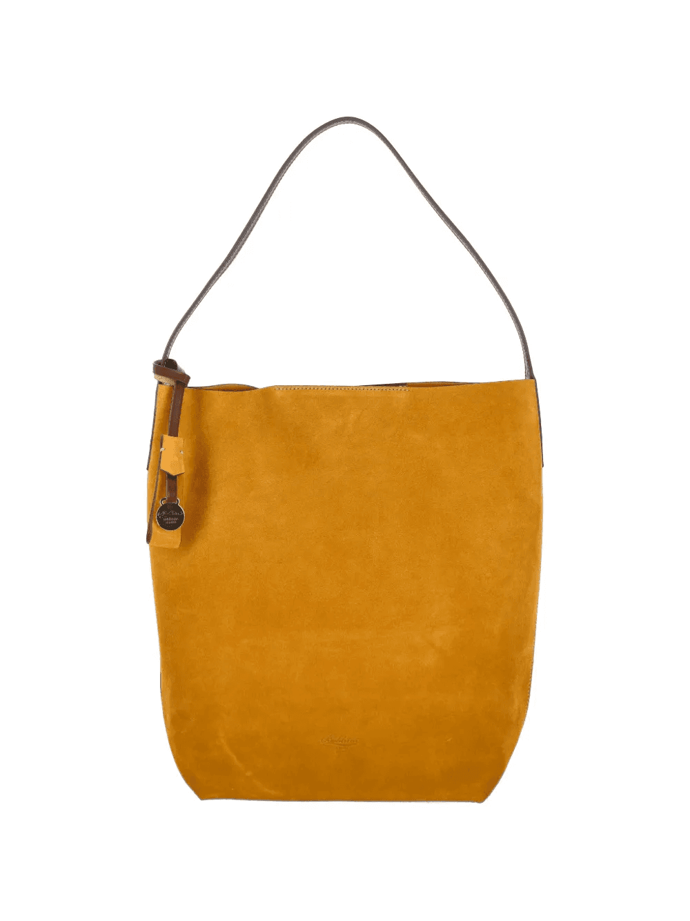 suede-finish logo-debossed tote bag — Image 3
