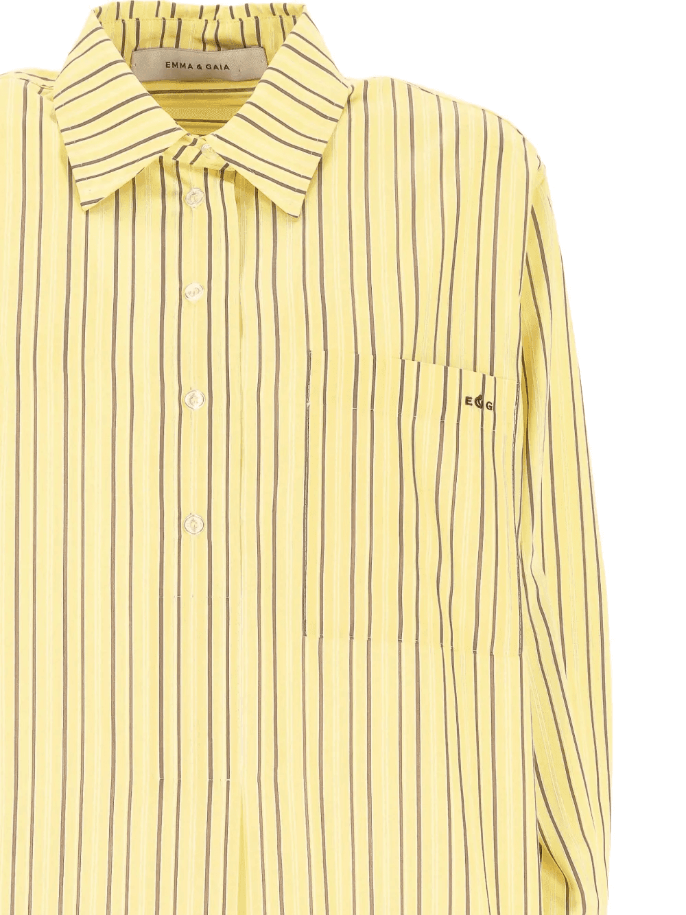 vertical-stripe logo-embroidered shirt — Image 2