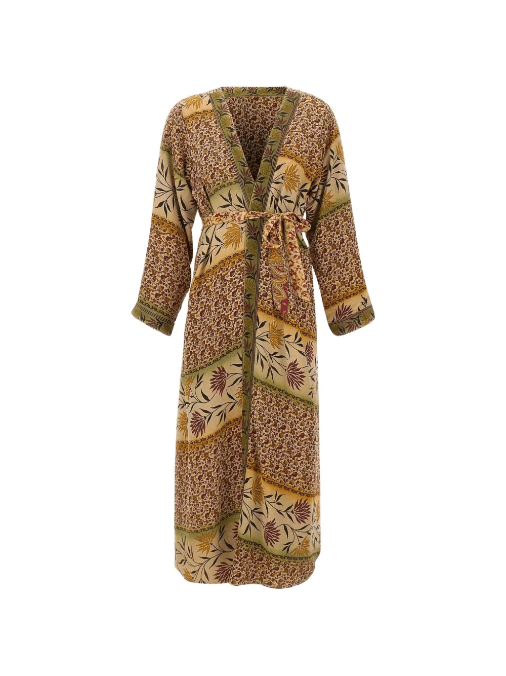 paisley-print midi dress