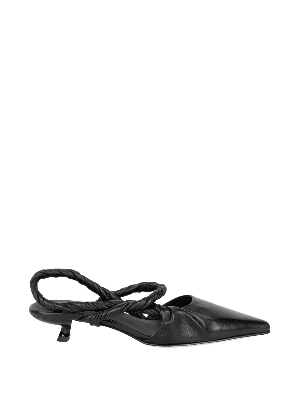 twisted-strap pointed-toe pumps - Image 1
