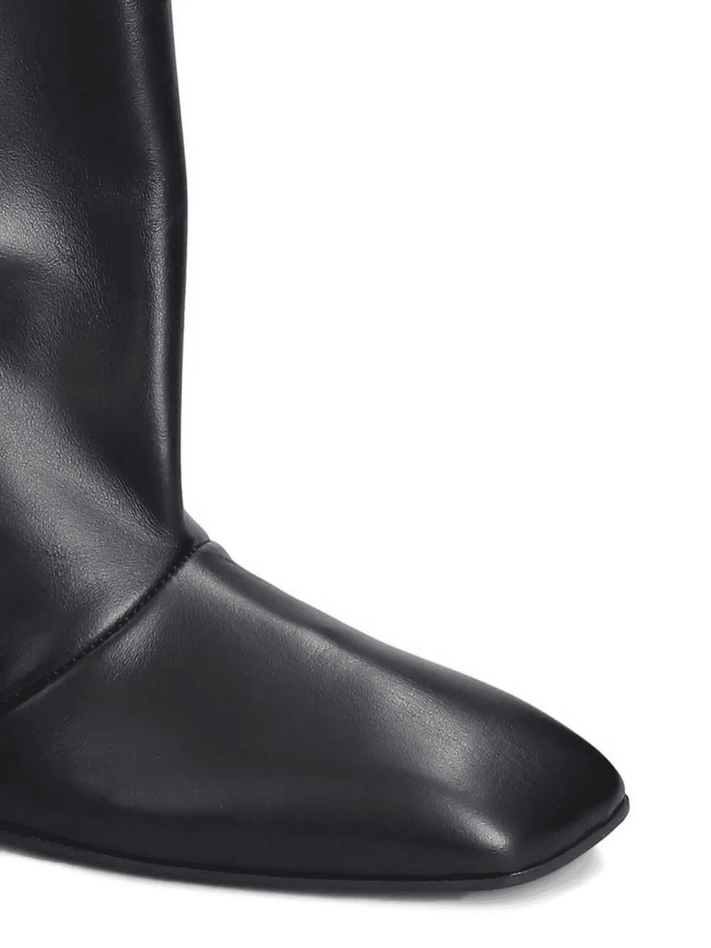 square-toe leather boots — Image 3