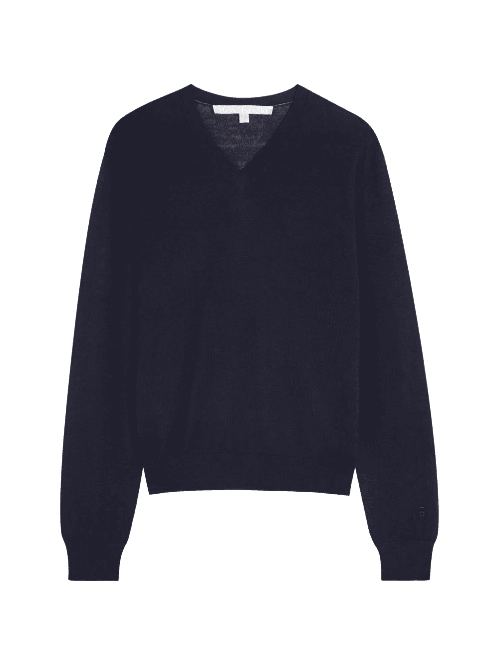 Oscar V-neck fine-knit sweater - Image 1
