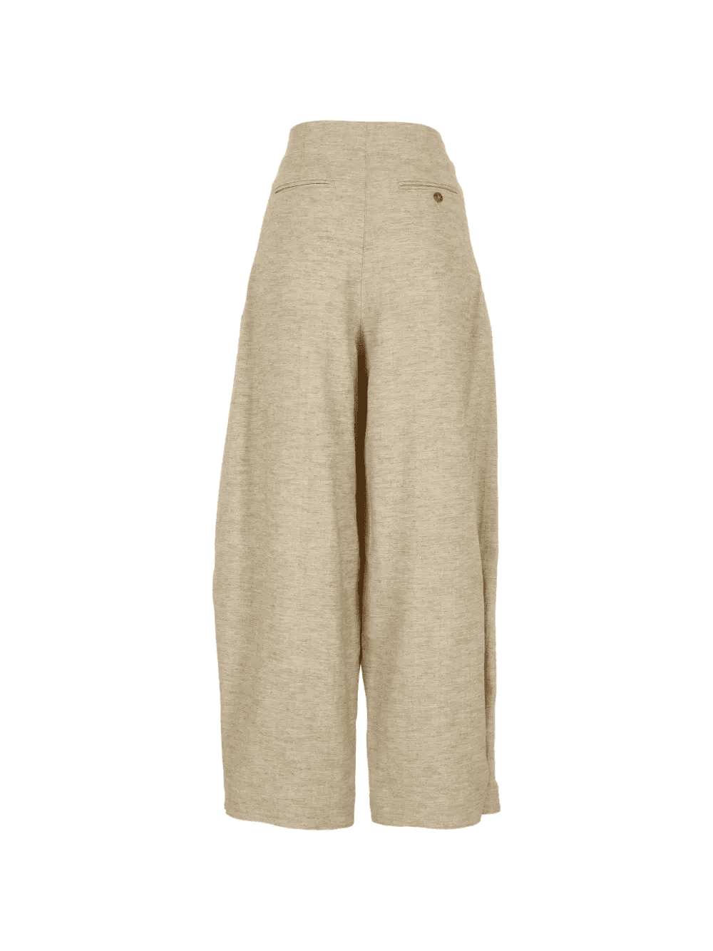 pleated wide-leg high-waisted trousers — Image 3