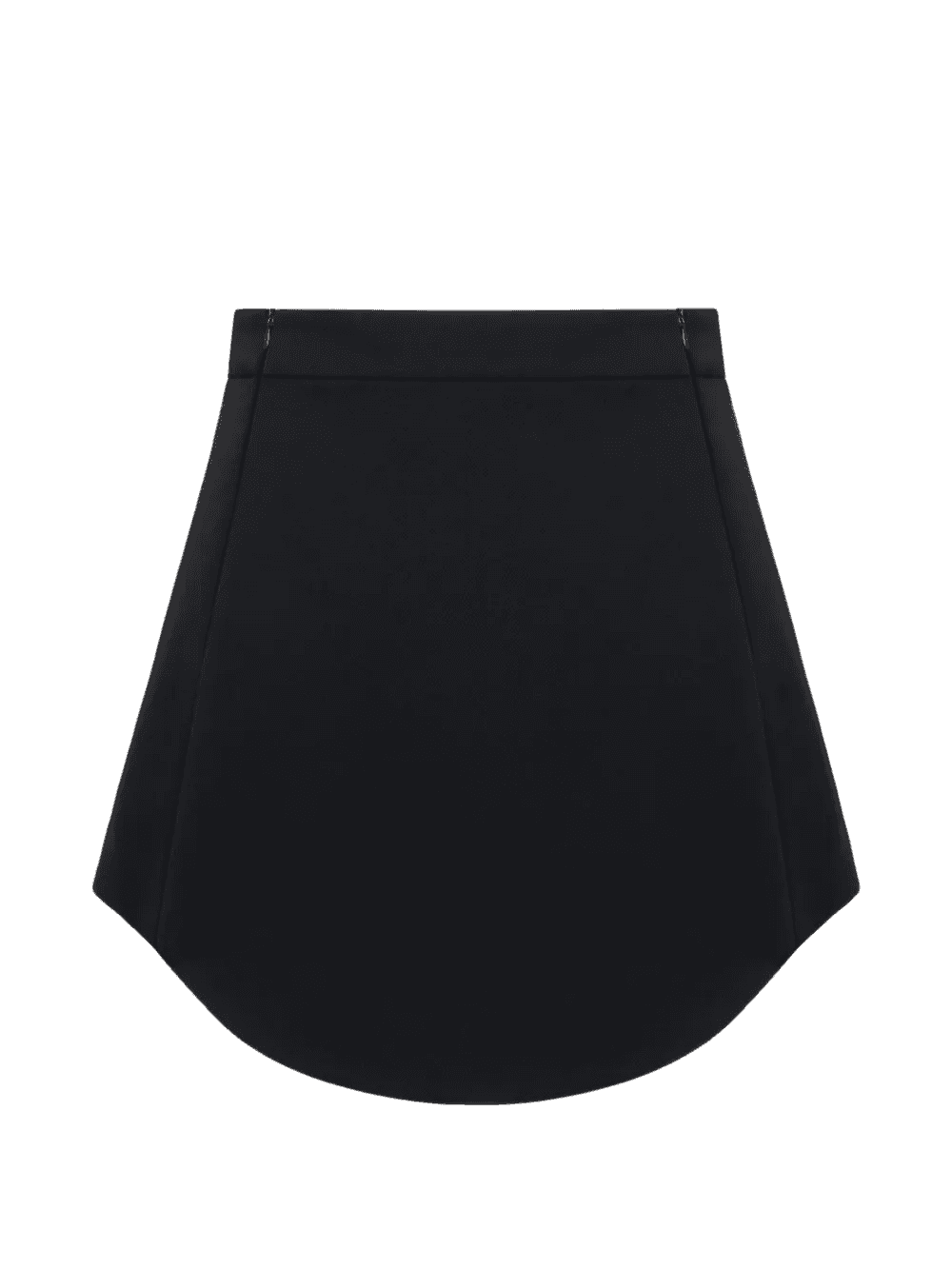 Rose curved-hem mini skirt