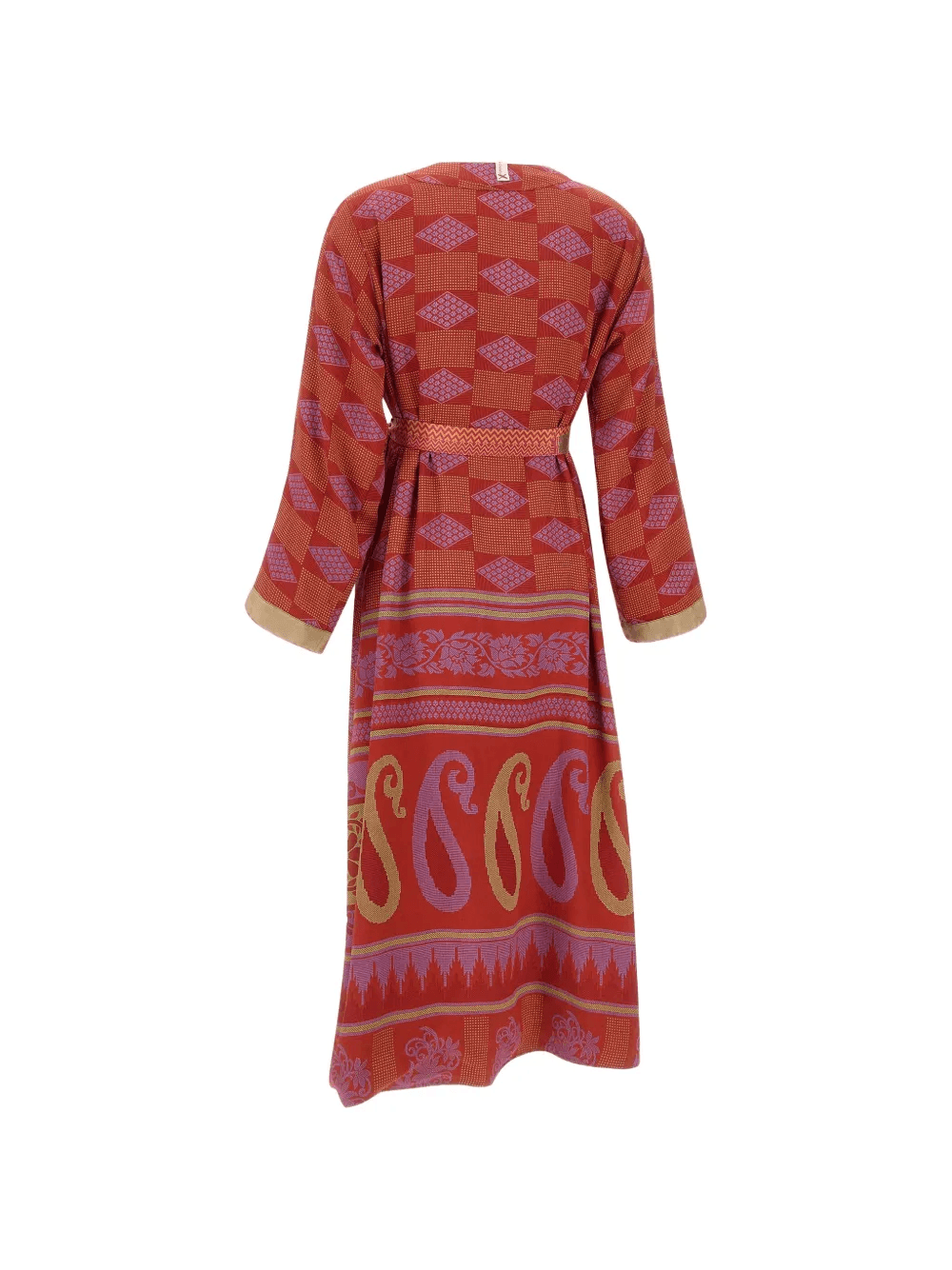 geometric reversible silk dress — Image 6