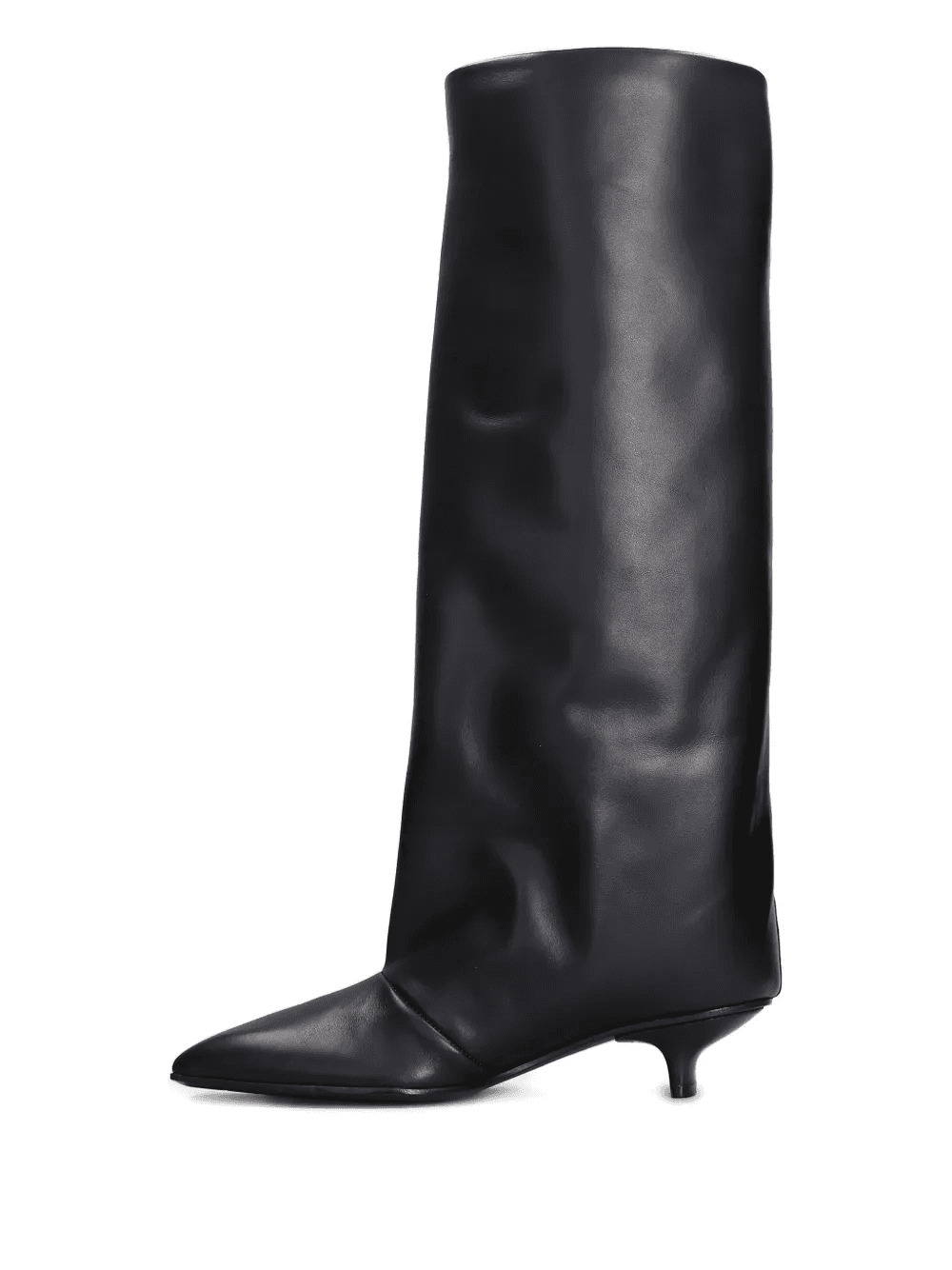 square-toe leather boots — Image 5
