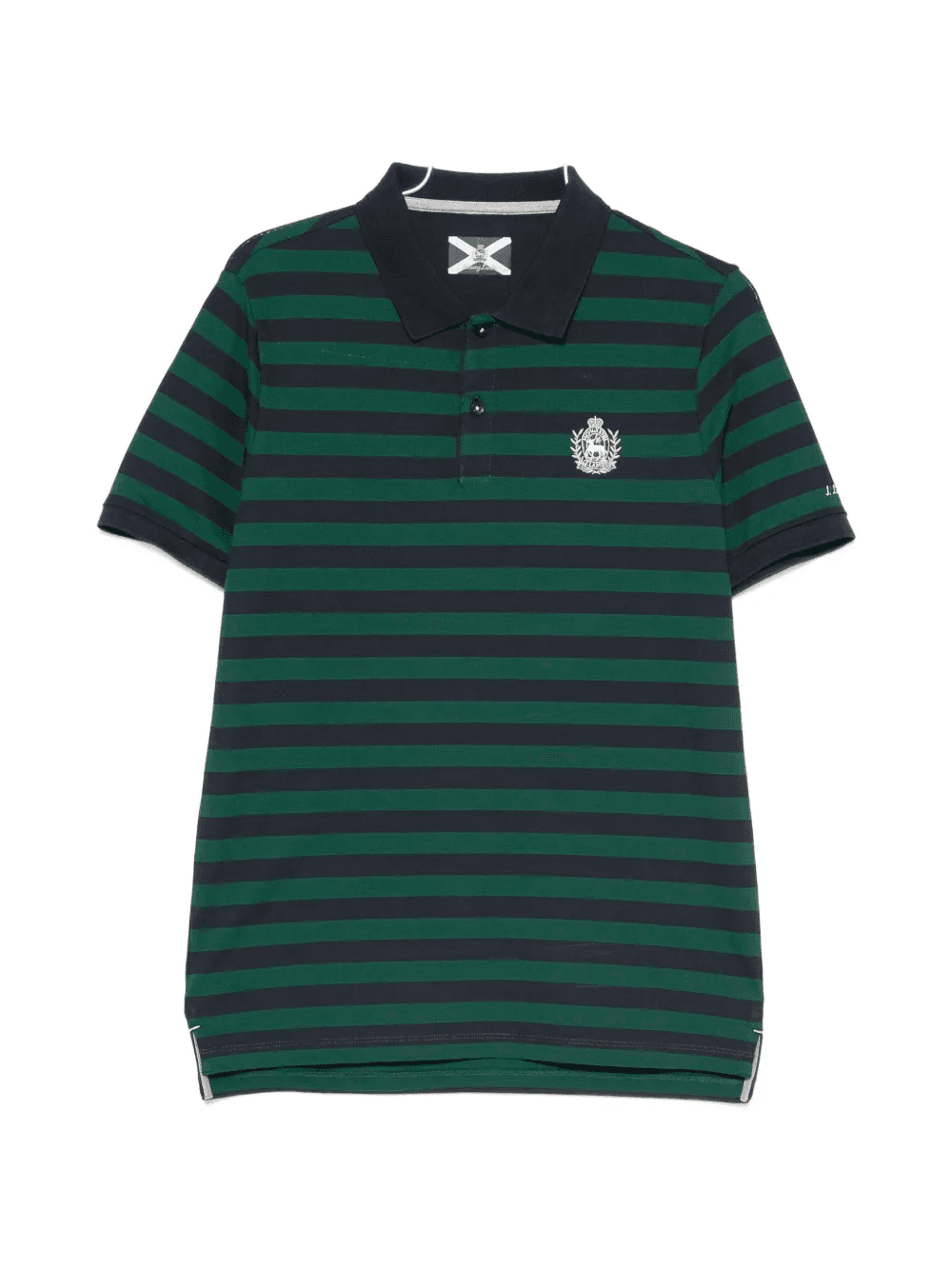 striped-pattern polo shirt - Image 1