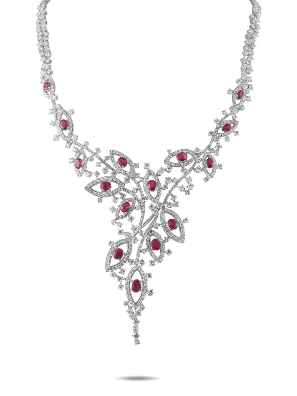 diamond and ruby necklace - Image 1