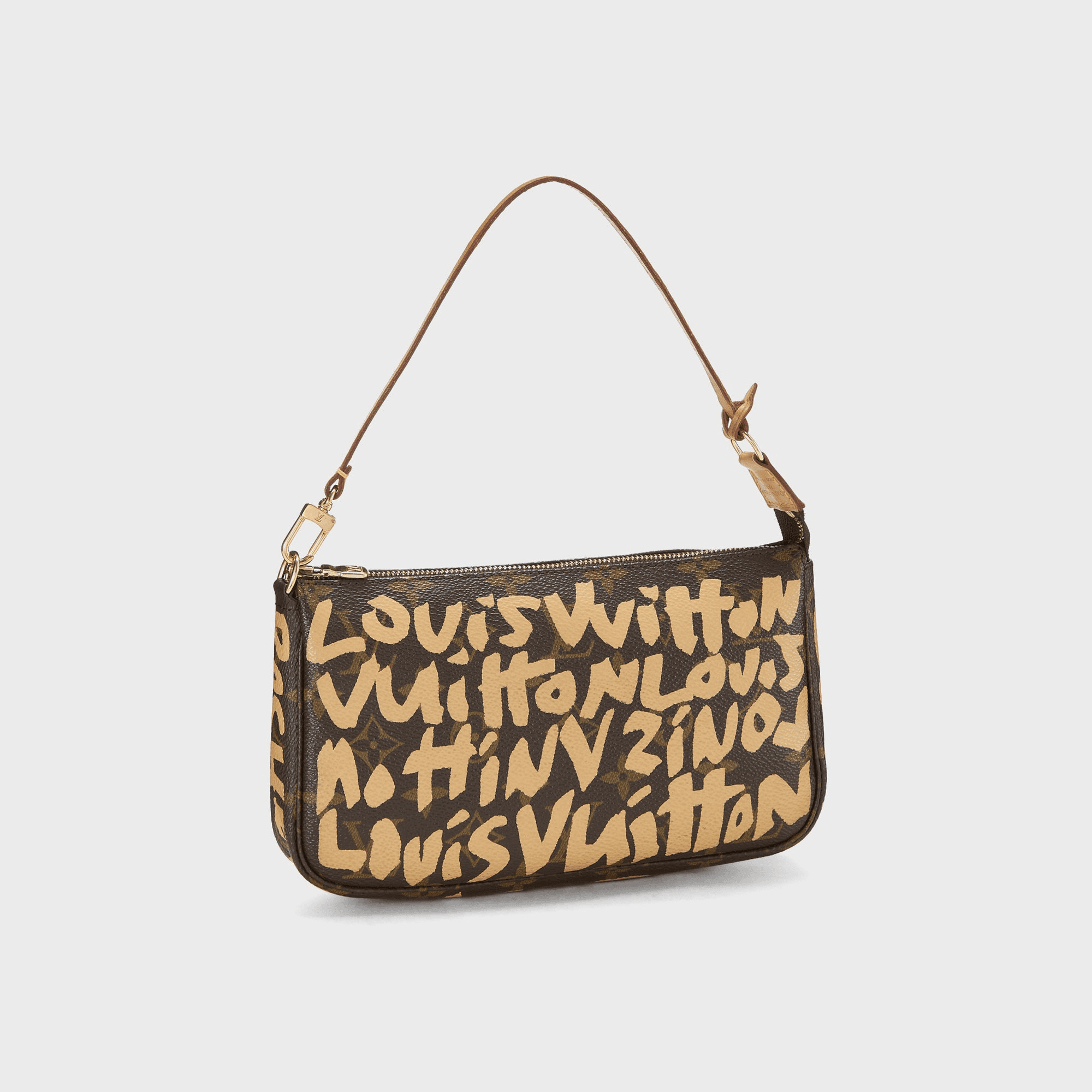 WGACA Louis Vuitton Sprouse Pochette V2 - Beige — Image 4