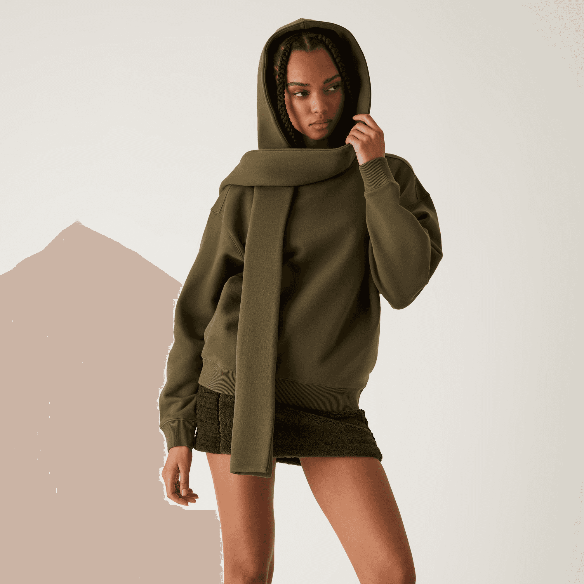 Kith Women Sedo Scarf Hoodie - Canopy — Image 6