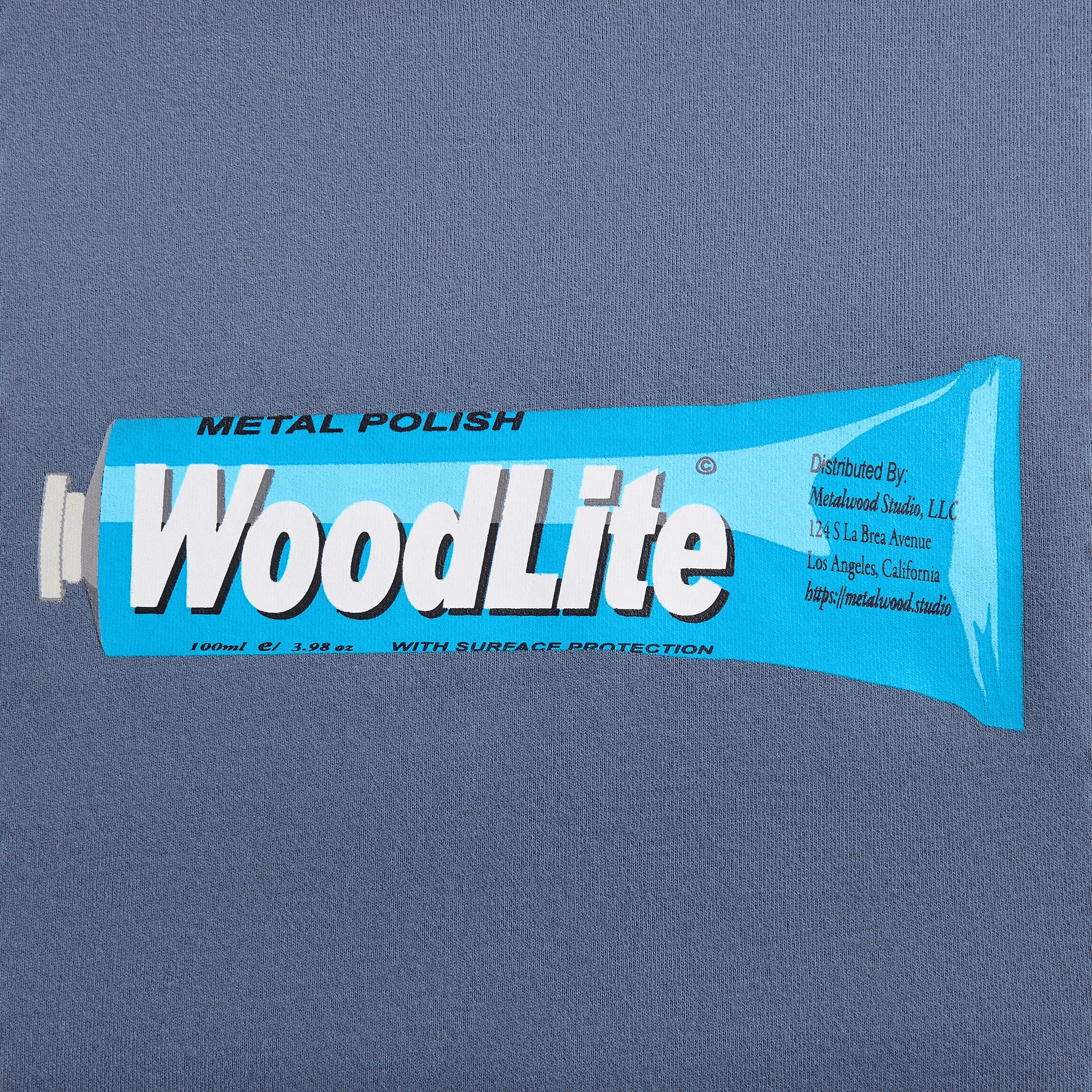 Metalwood Woodlite Hooded Sweatshirt - Steel — Image 2