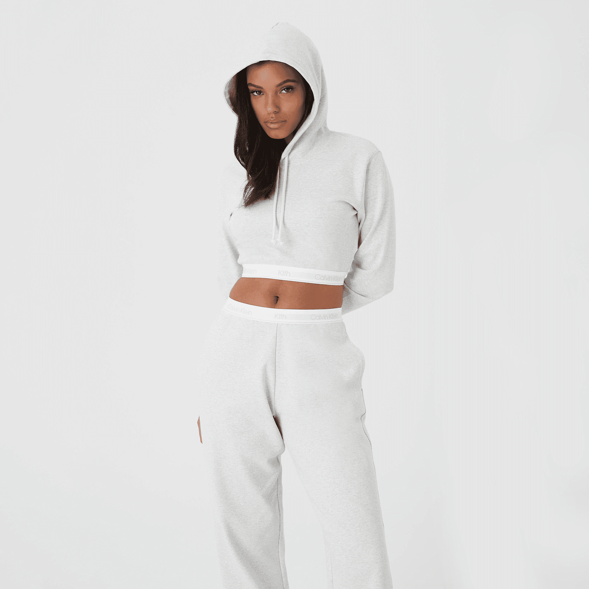 Kith Women for Calvin Klein Chelsea Sweatpant II - Light Heather Grey — Image 7