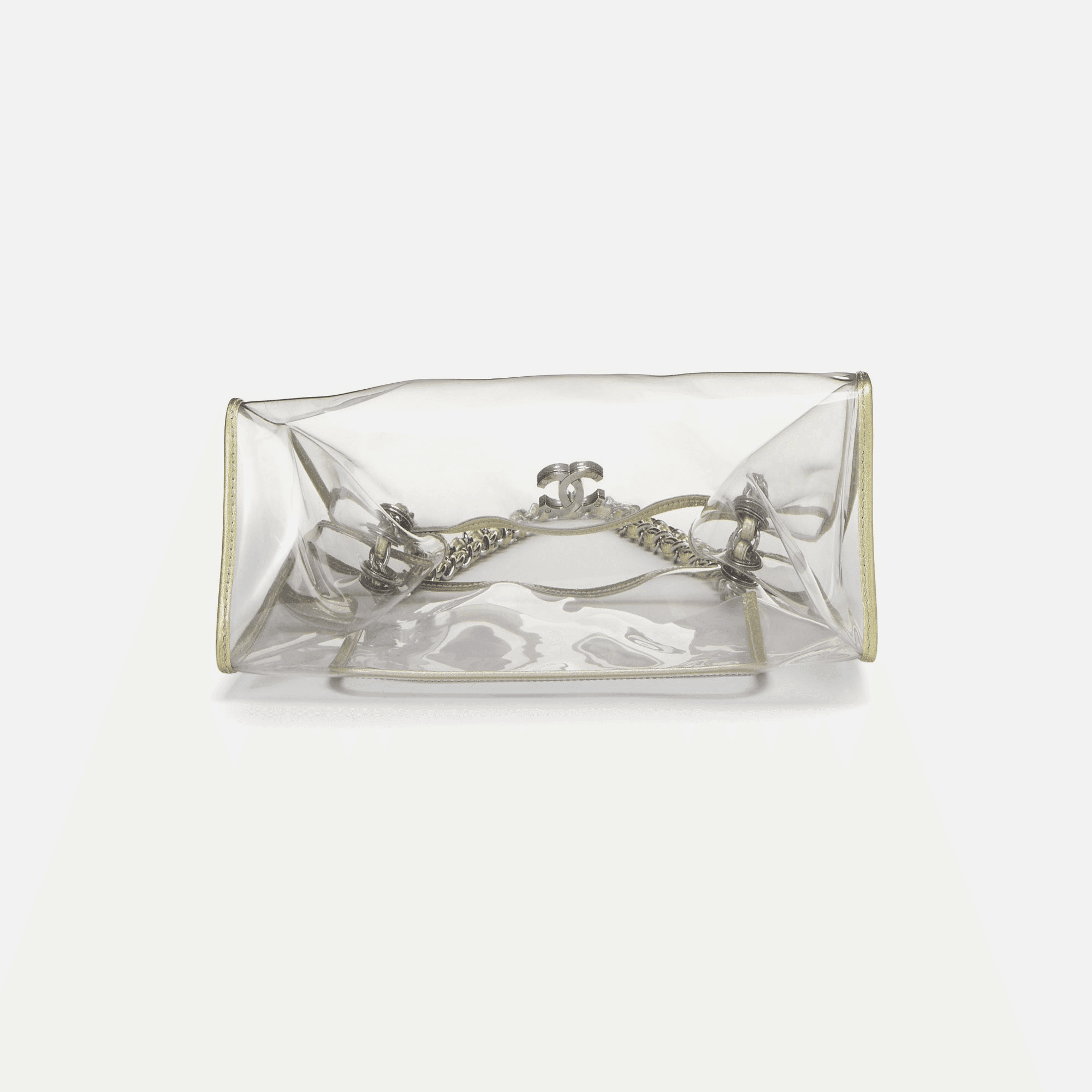 WGACA Chanel CC Tote - Gold Vinyl — Image 2
