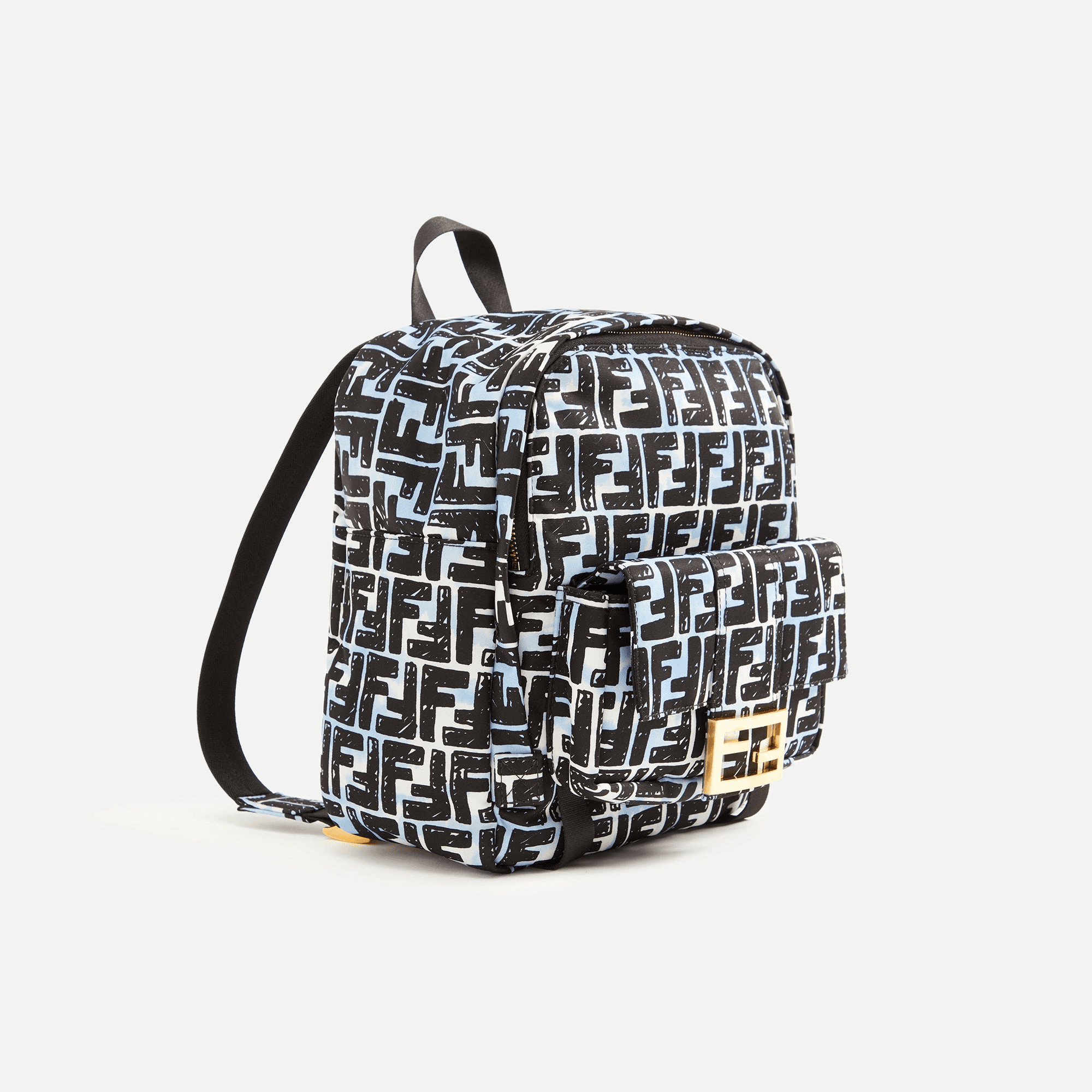 WGACA Fendi Nylon Logo Printed Backpack - Multi — Image 4
