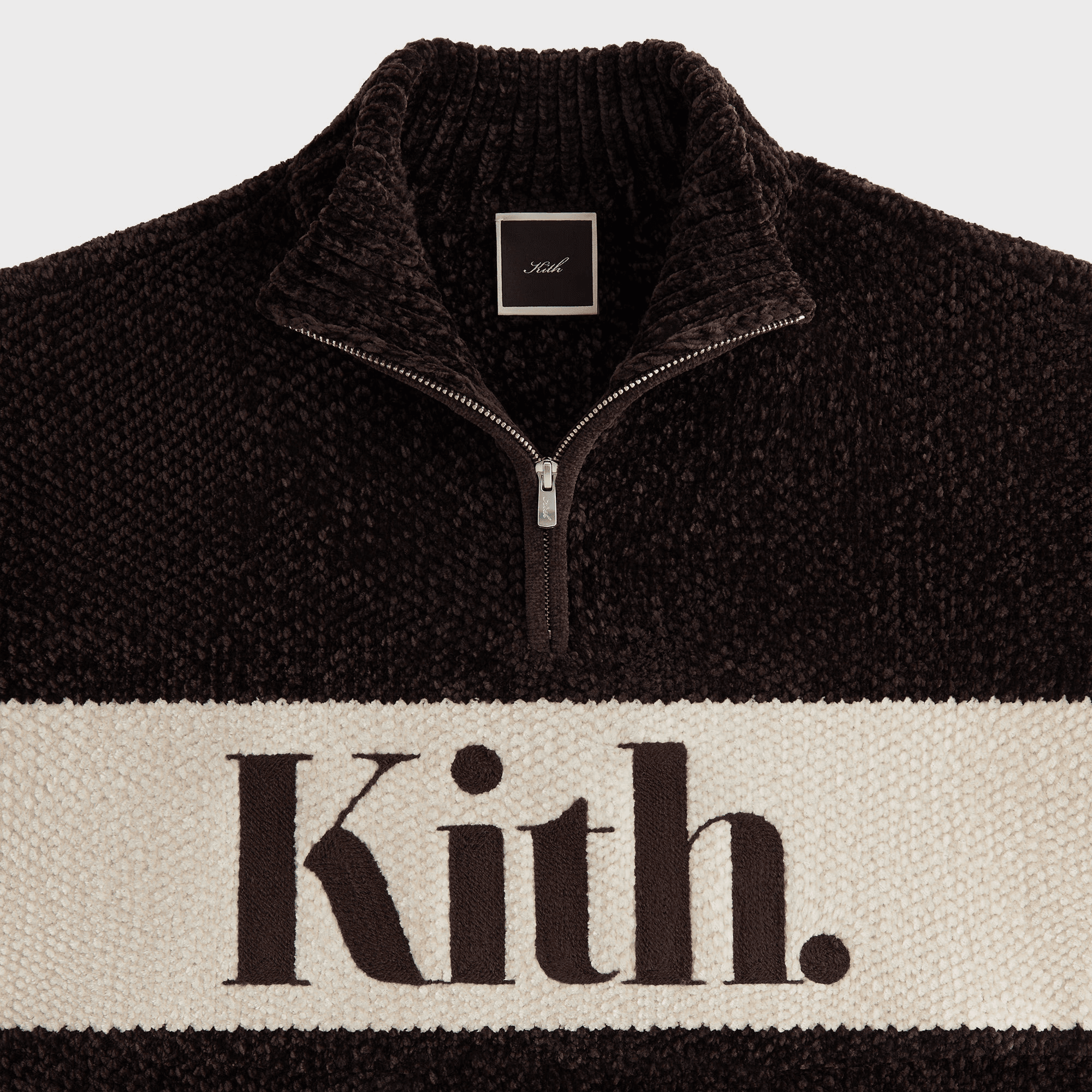 Kith Women Hunter II Chenille Punctuated Quarter Zip - Incognito — Image 2