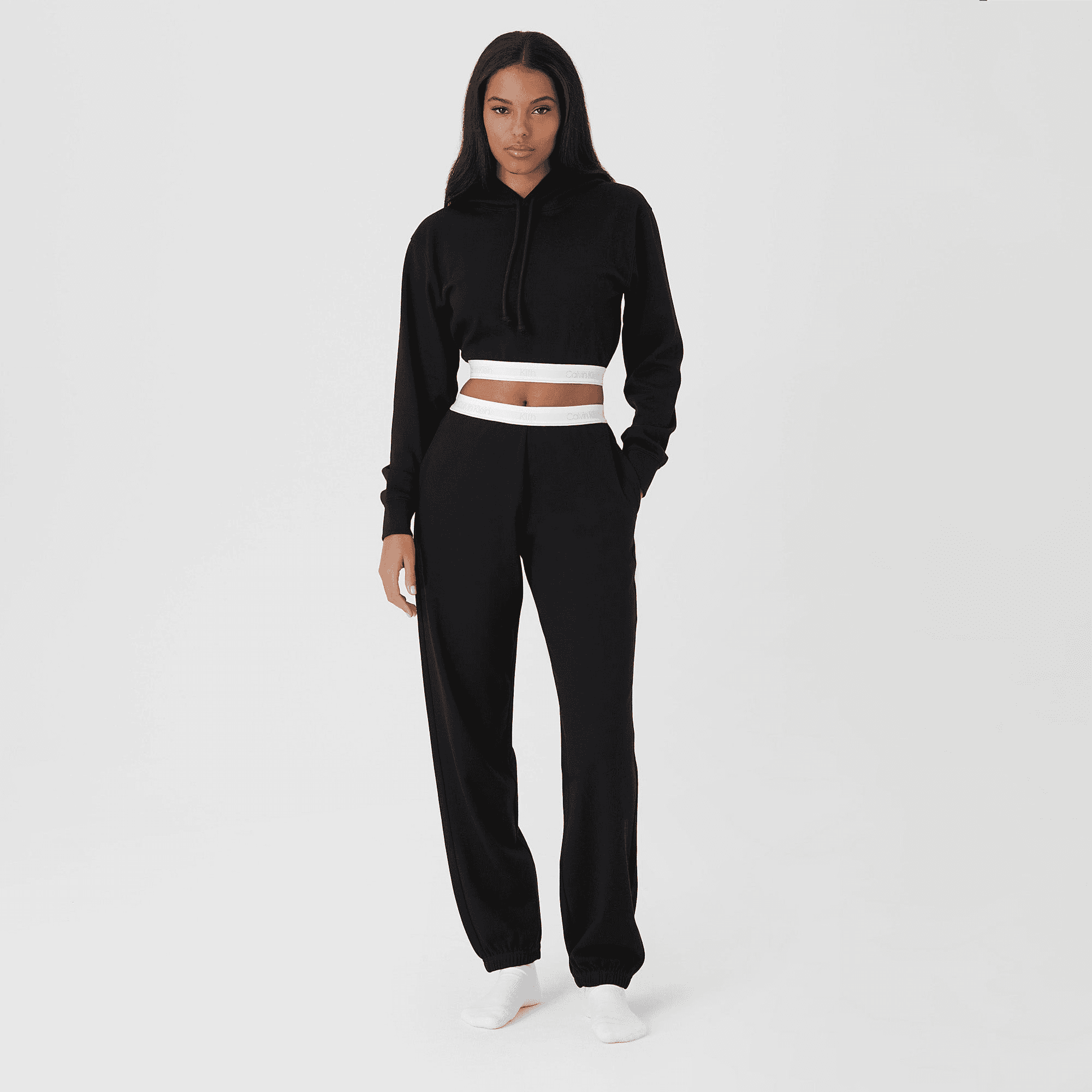 Kith Women for Calvin Klein Chelsea Sweatpant II - Black — Image 7