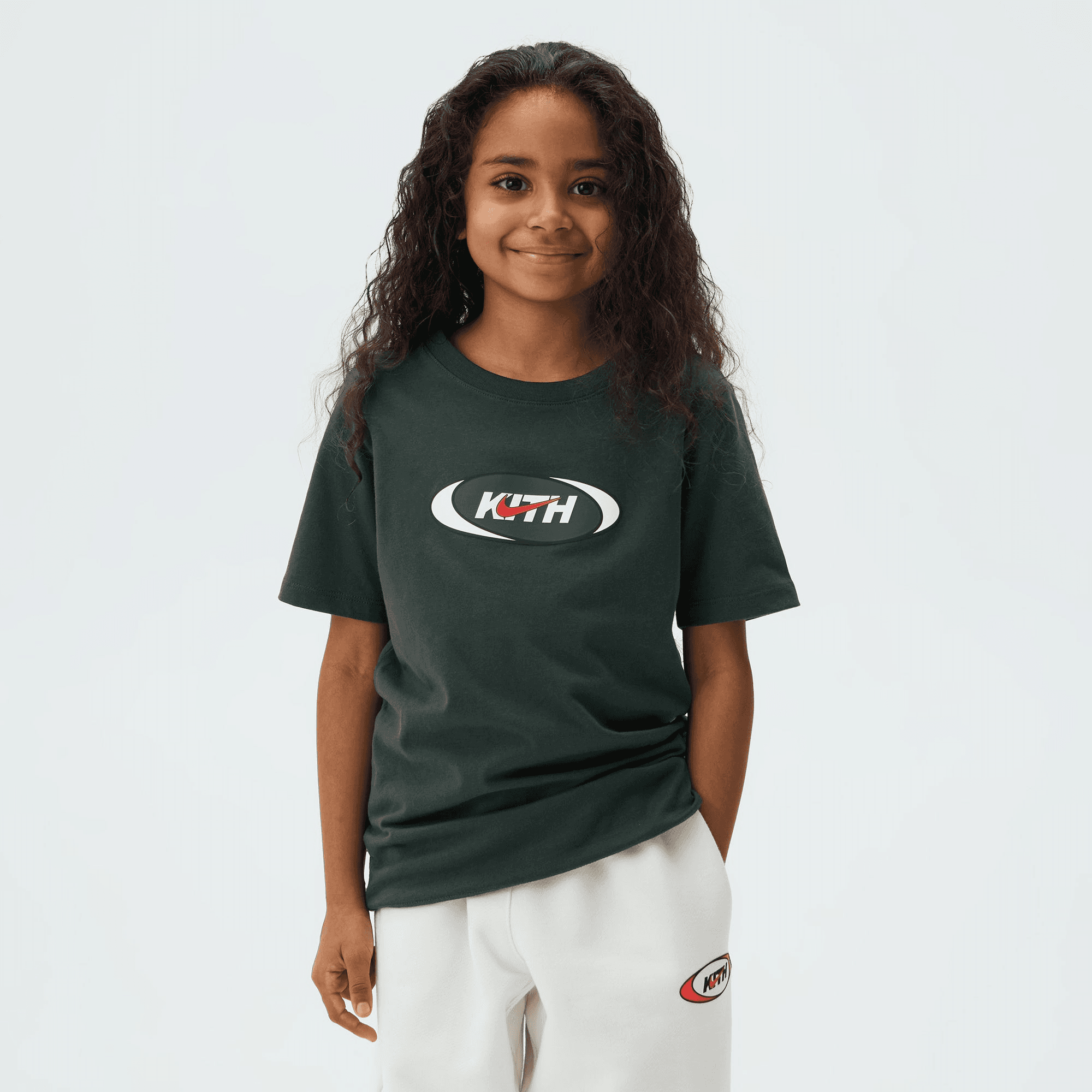 Kith Kids for Nike Tee - Black Spruce — Image 4
